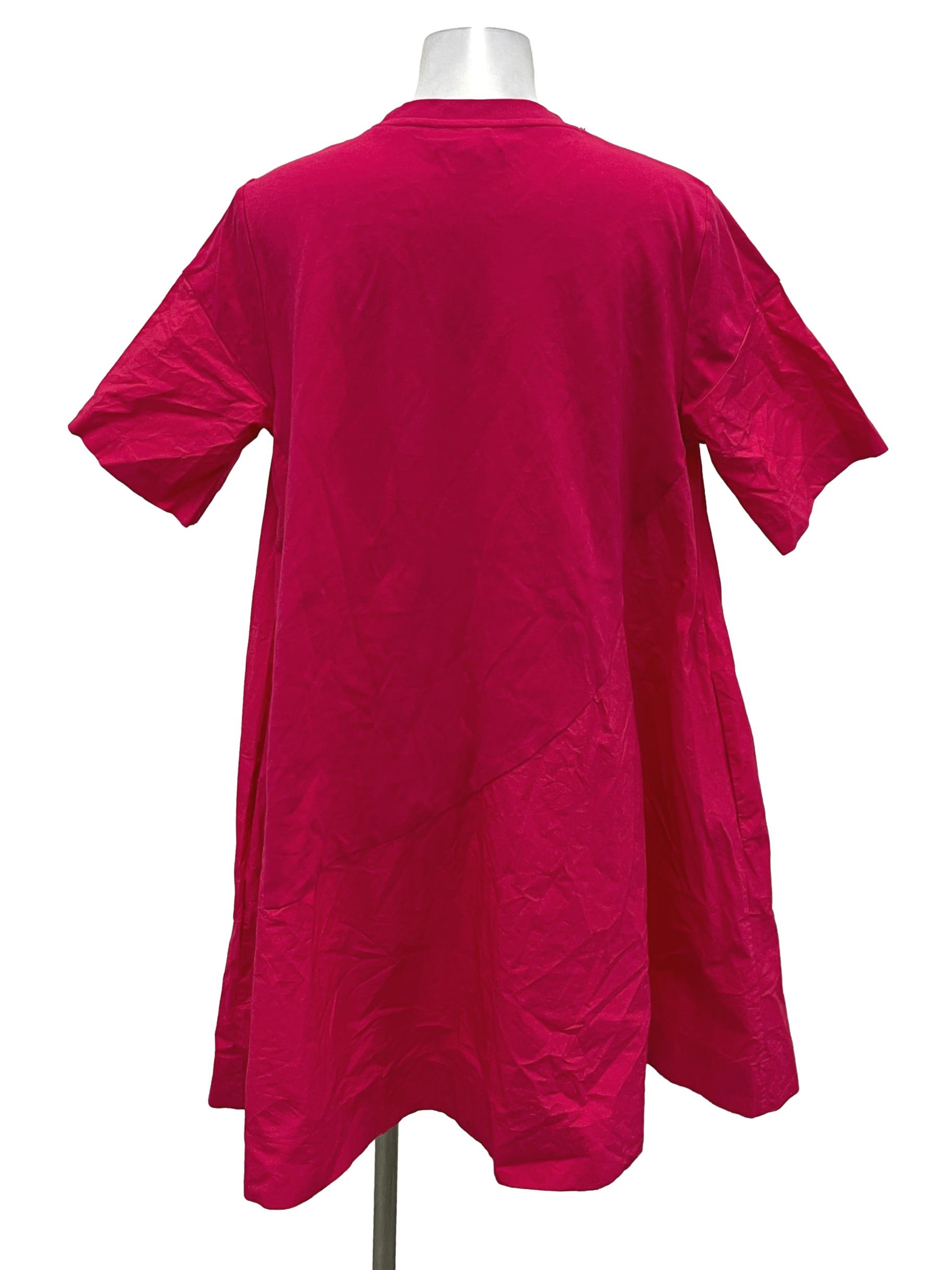 COS Hot Pink Roundneck Shirt Dress