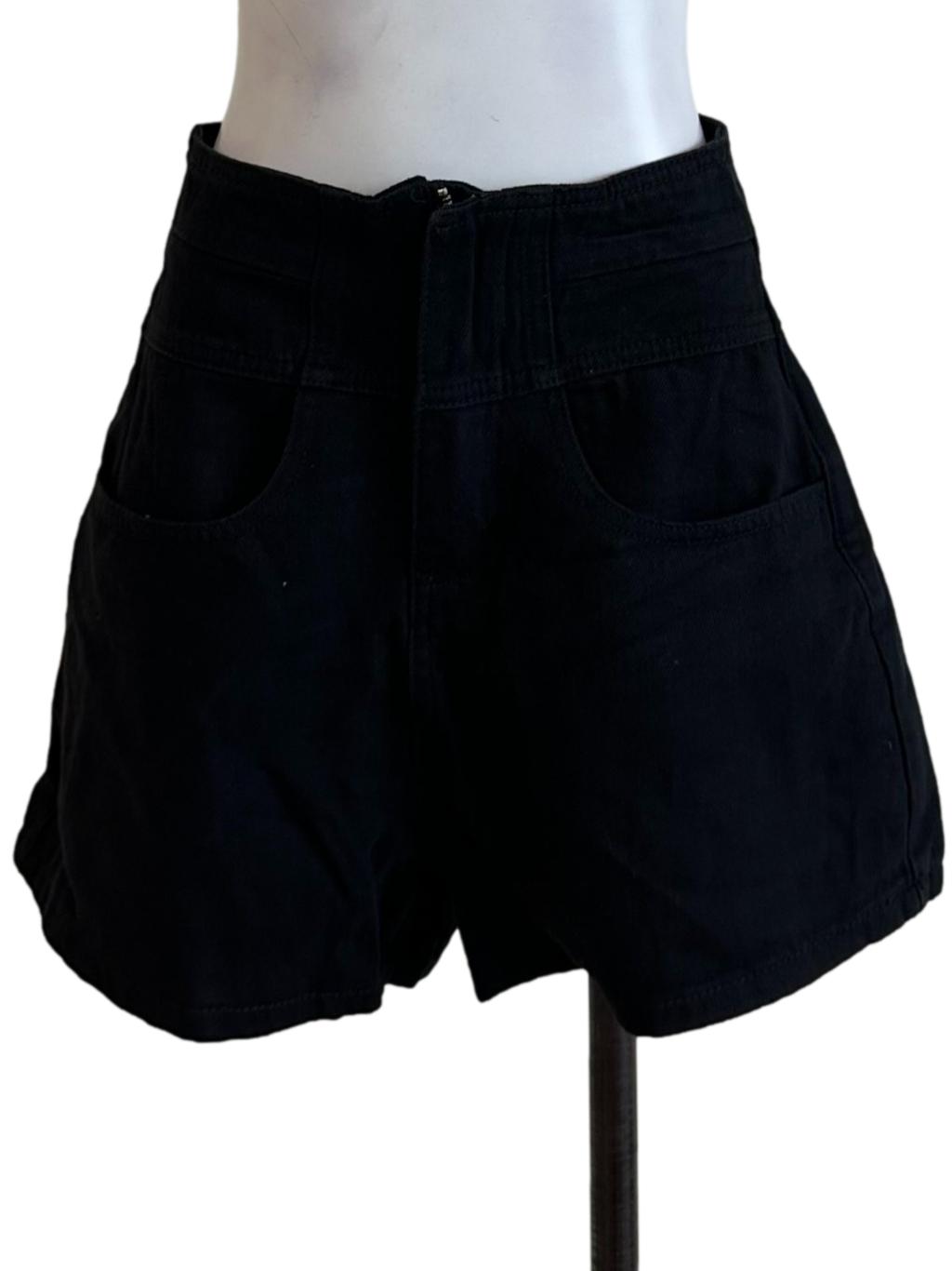 Black Plain Short