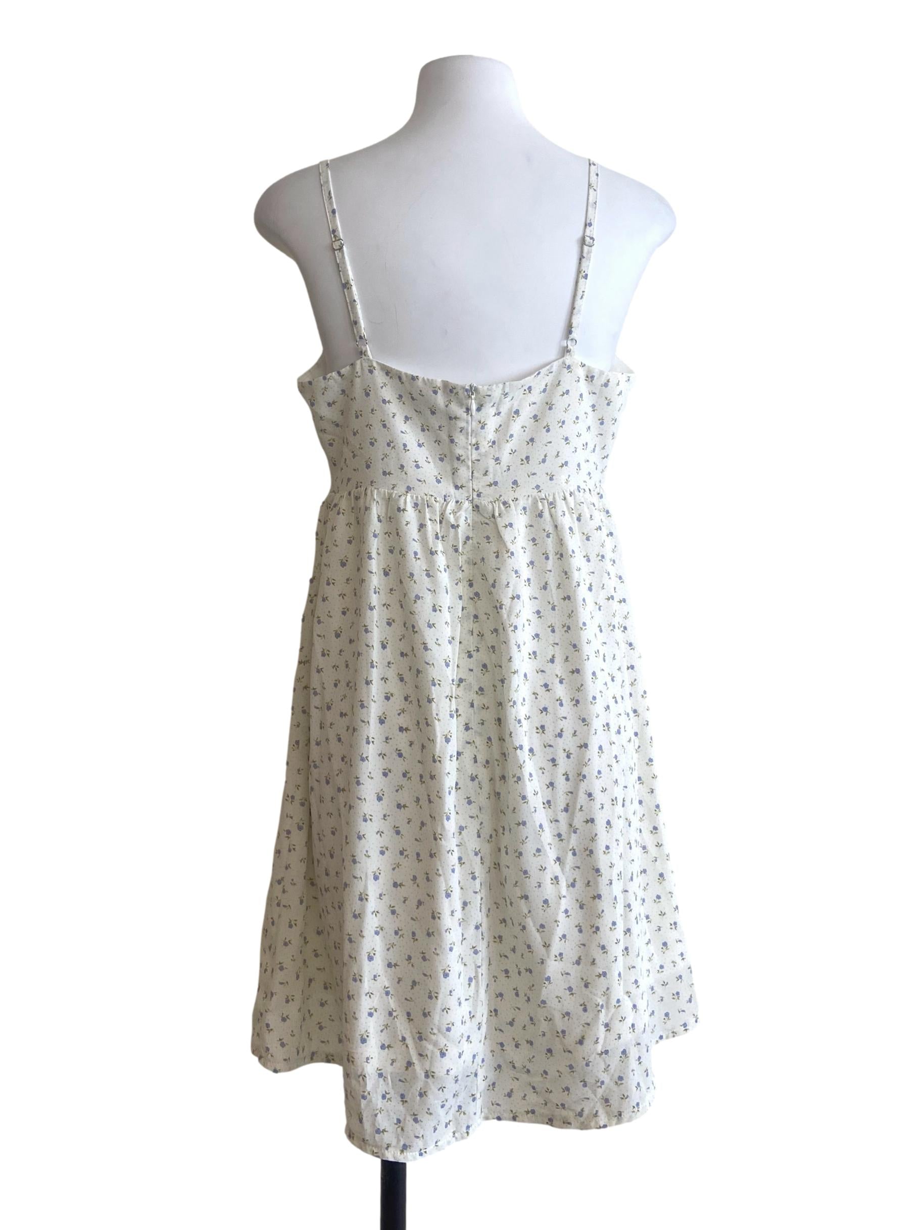 White & Floral Sundress