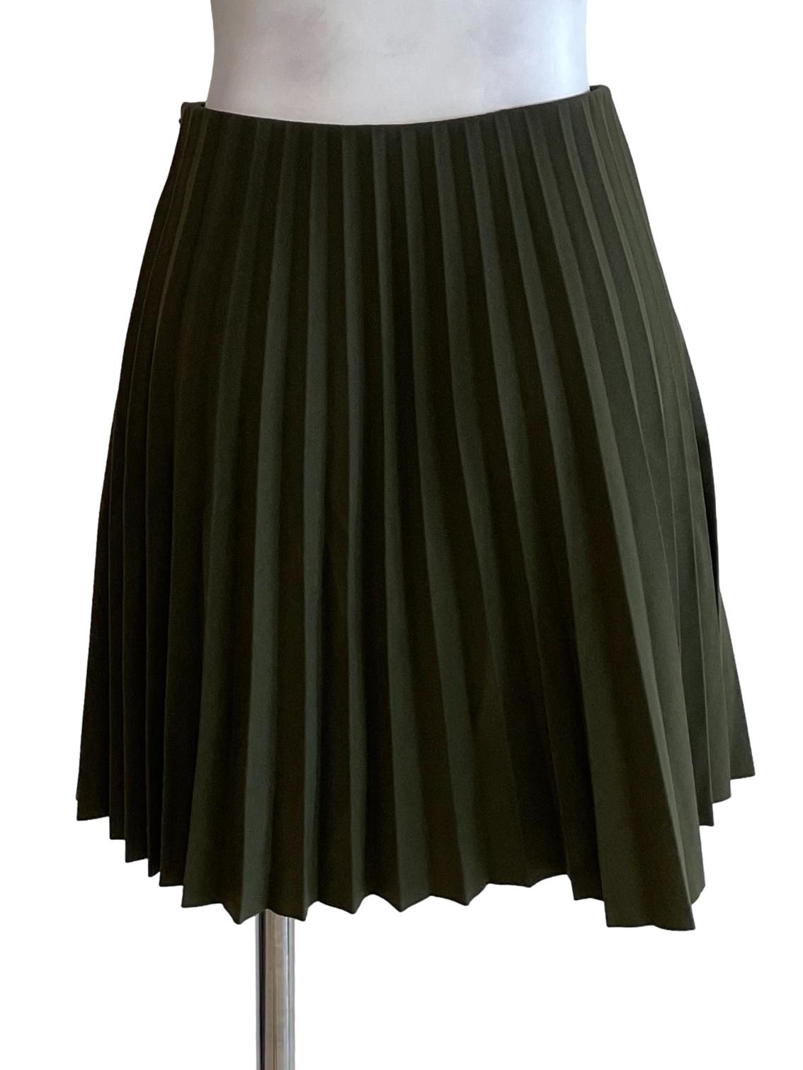Pickle Green Accordion Twirl Skirt