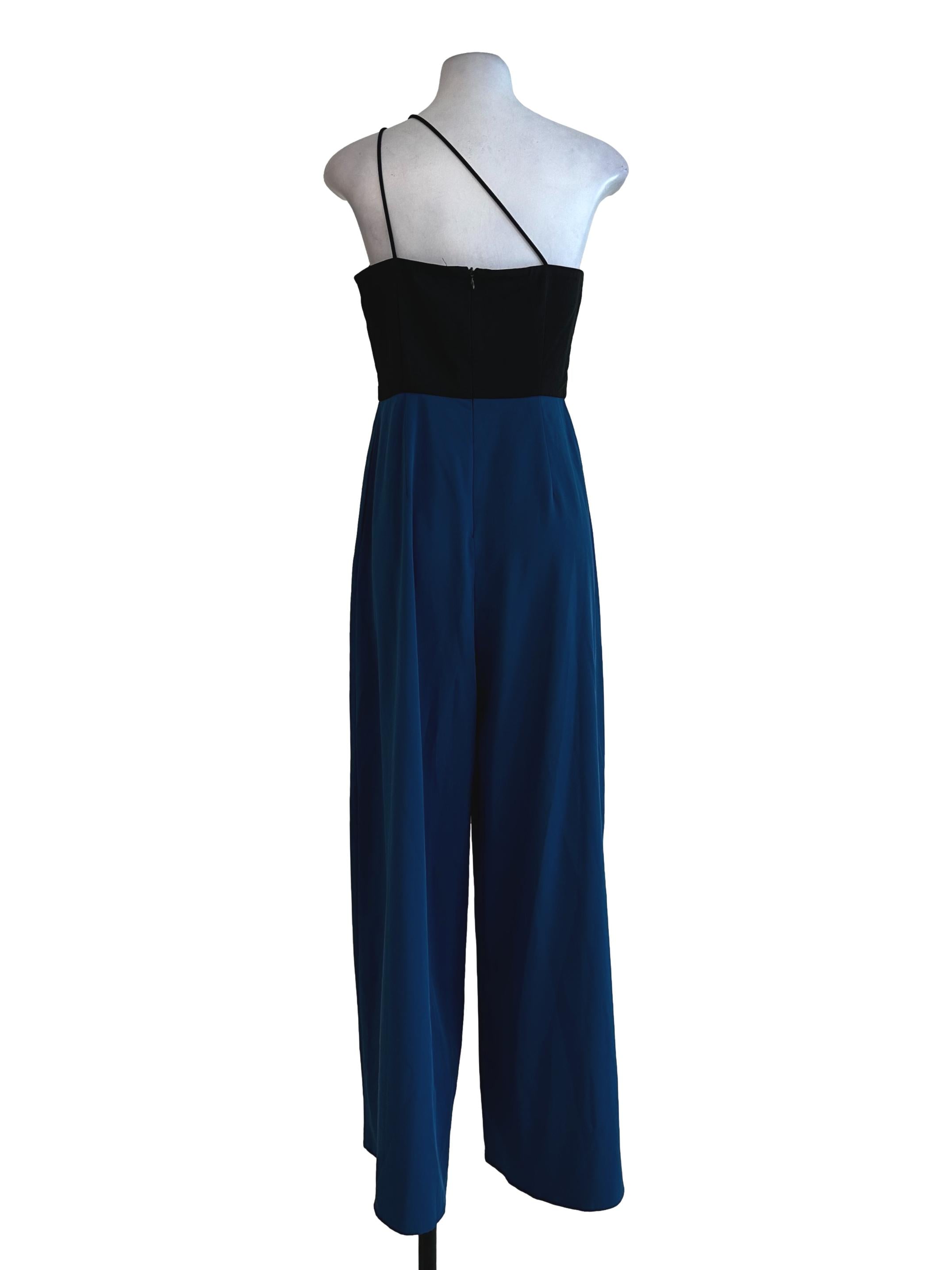Azure Blue Plain Jumpsuits LB
