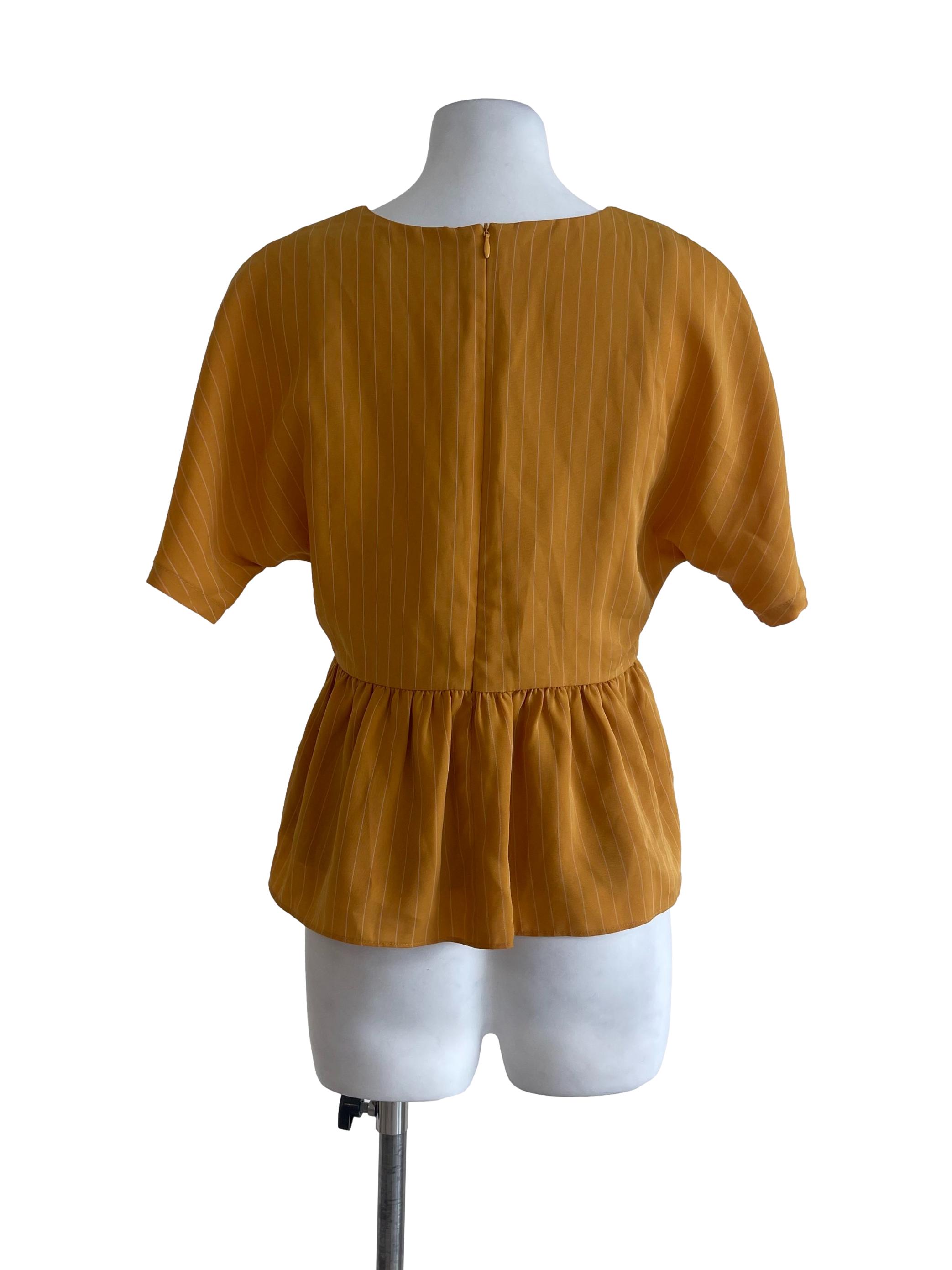Mustard Stripes Blouse