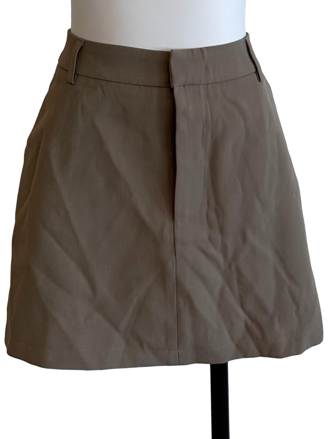Coffee Brown Mini Skorts
