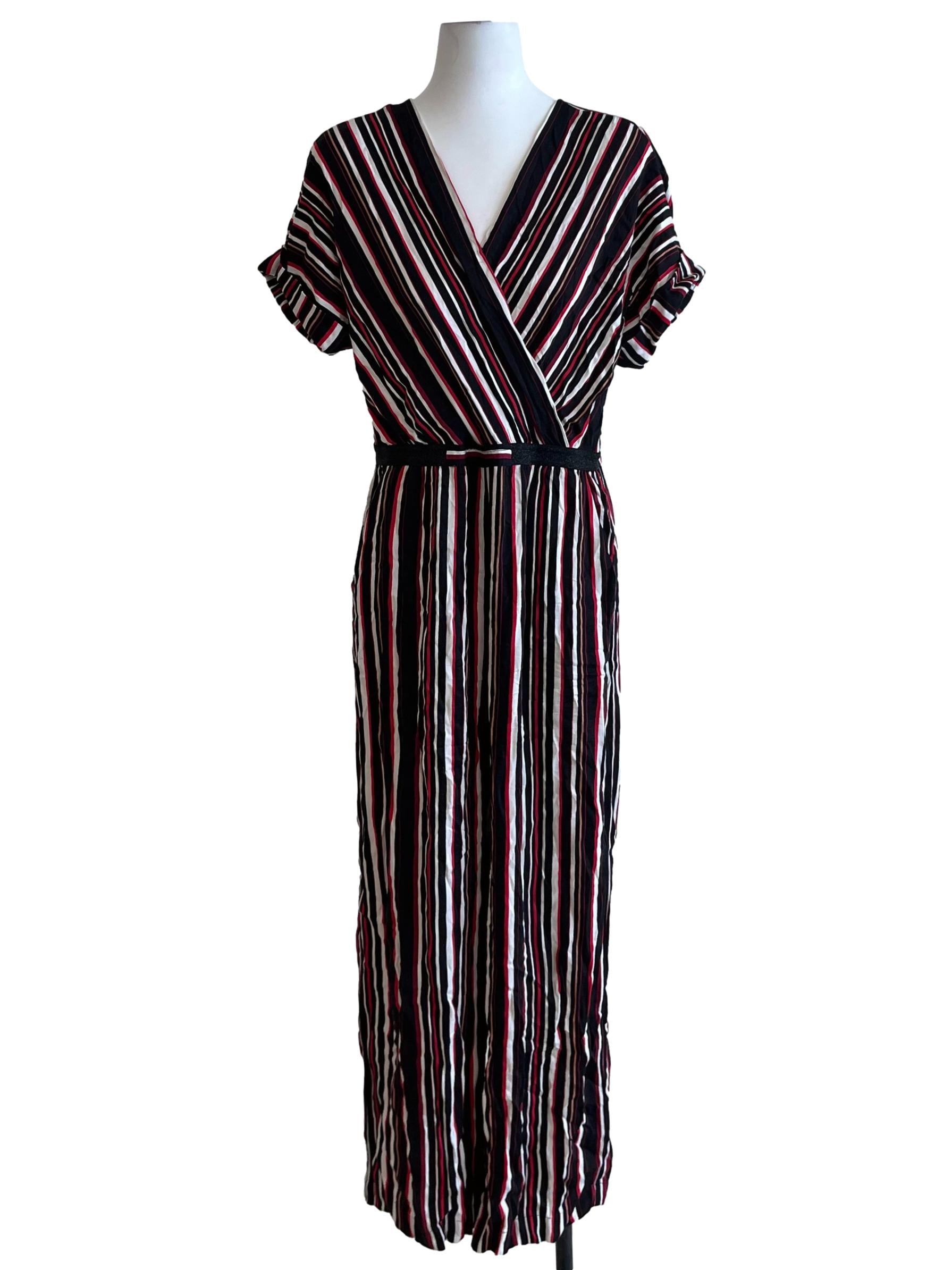 Black V-Neckline Jumpsuit