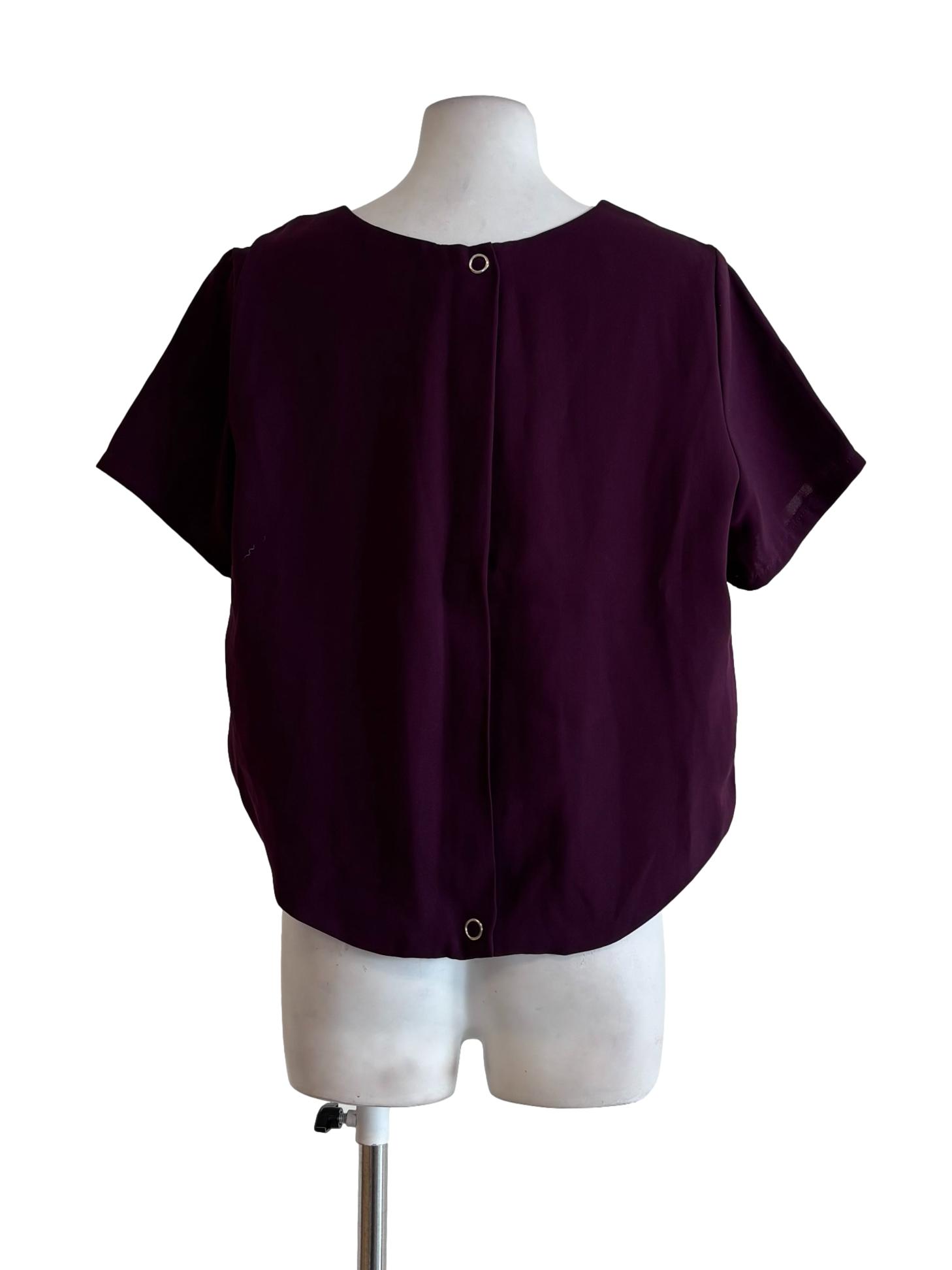 Plum Short Sleeve Top