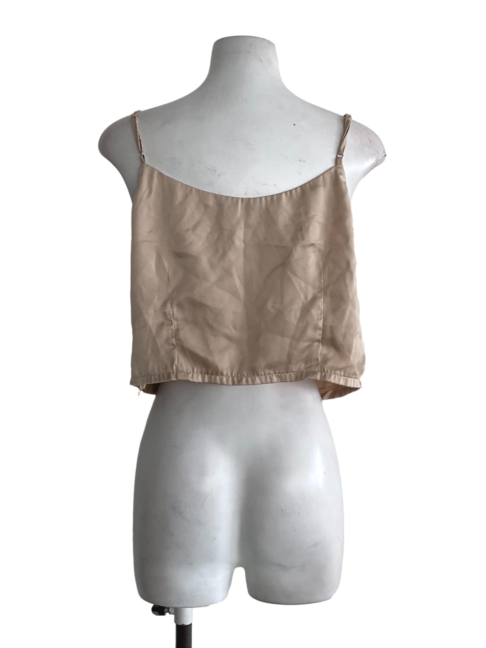 Latte Brown Spaghetti Strap