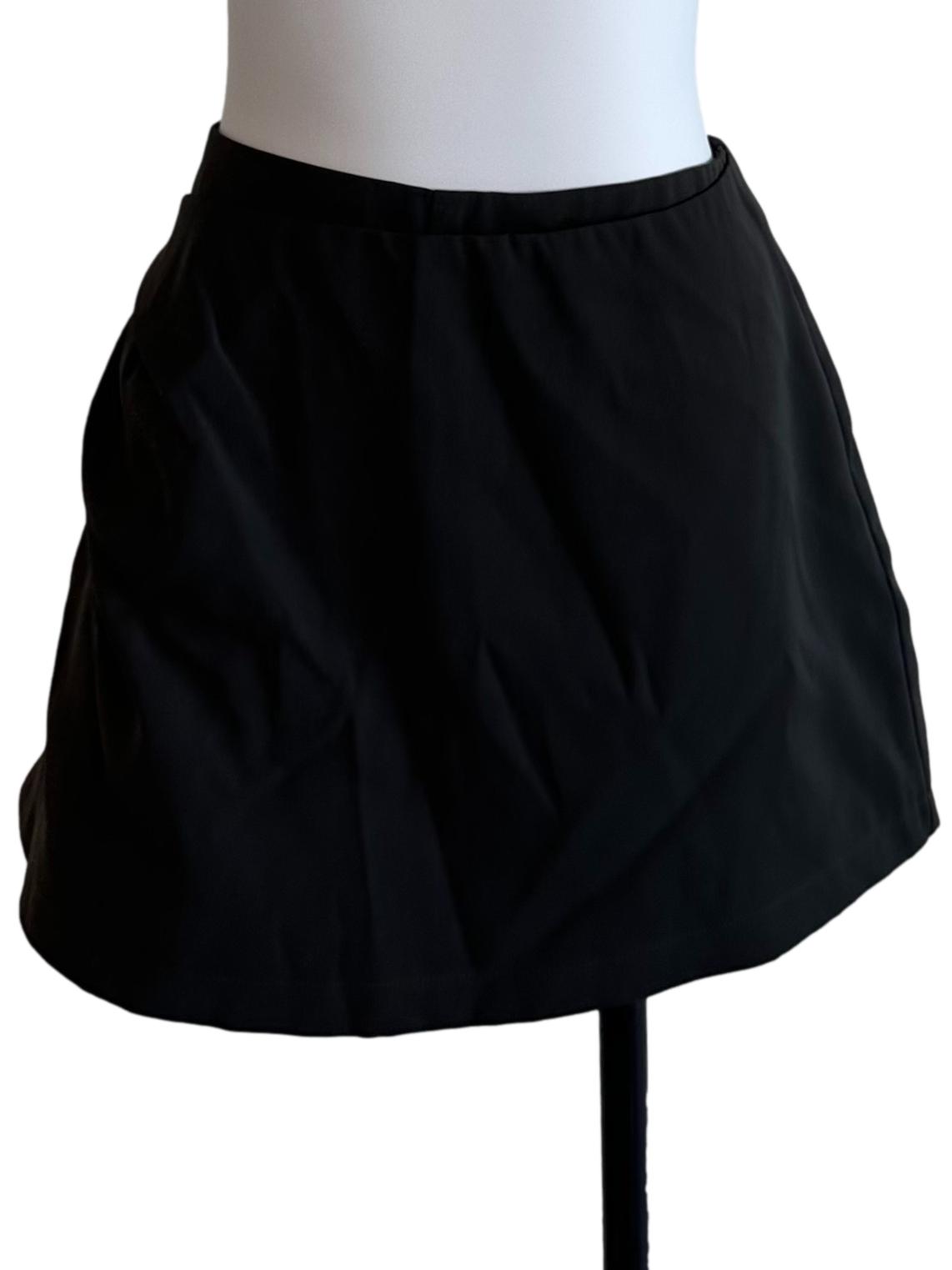 Onyx Black Mini Casual Skorts