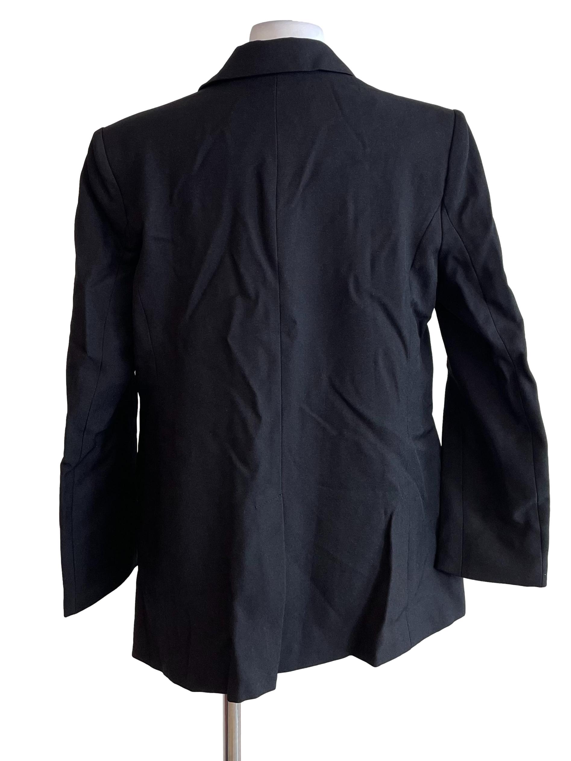 Black Single Button Blazer