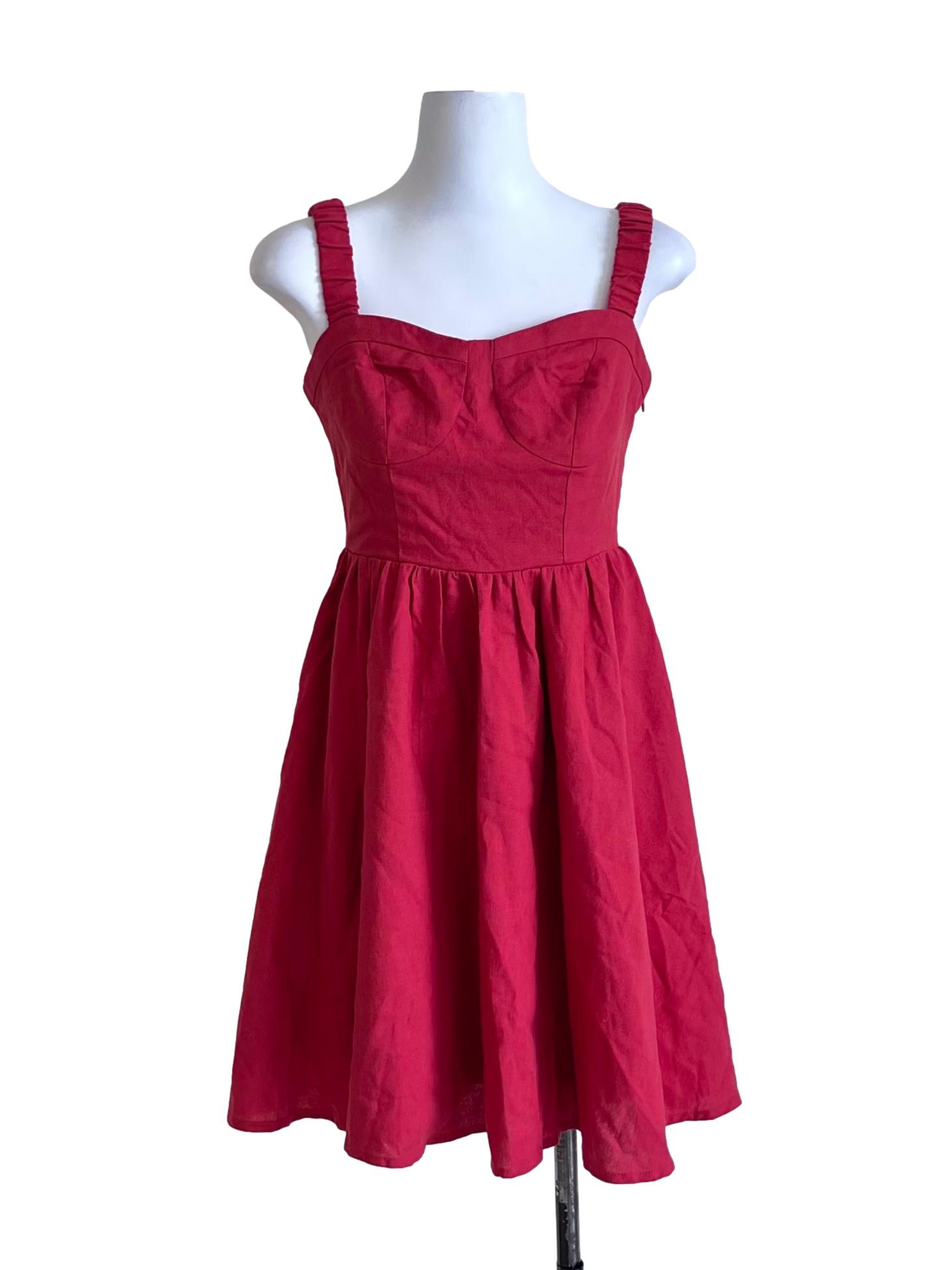 Candy Red Mini Sundress