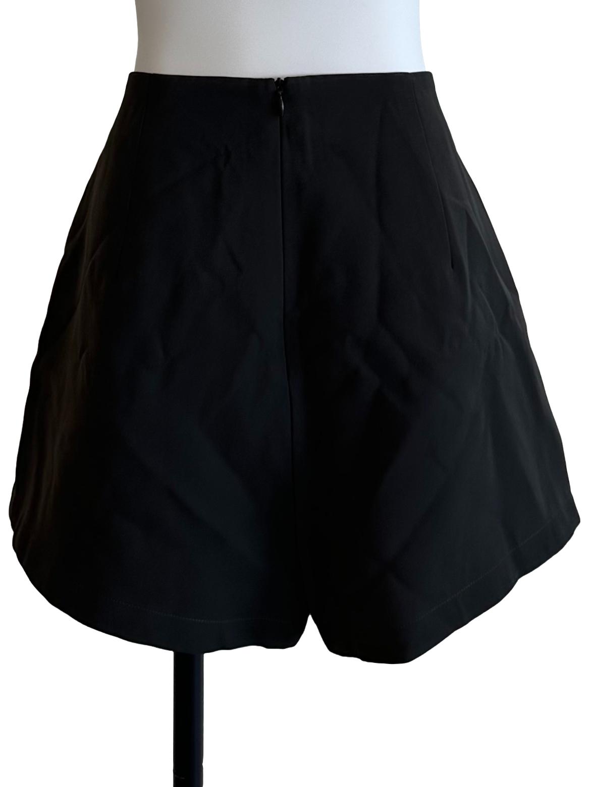 Onyx Black Mini Casual Skorts