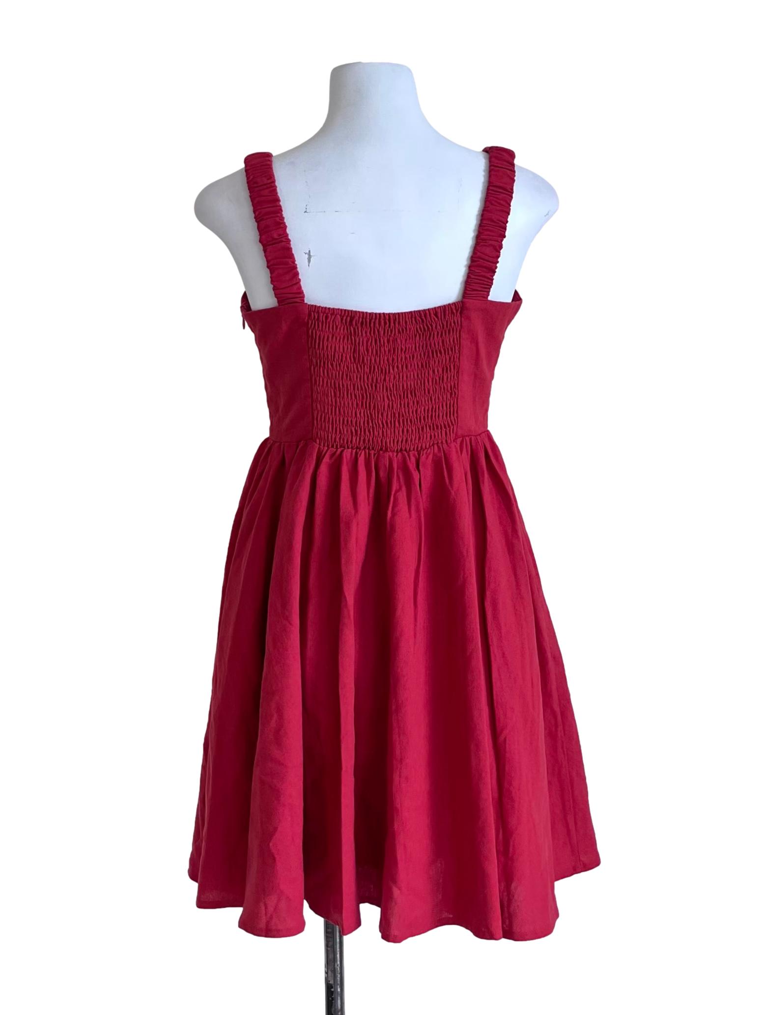 Candy Red Mini Sundress
