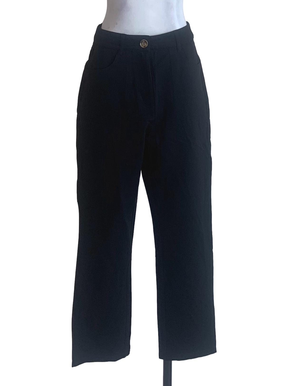 Black Straight Cut Jean
