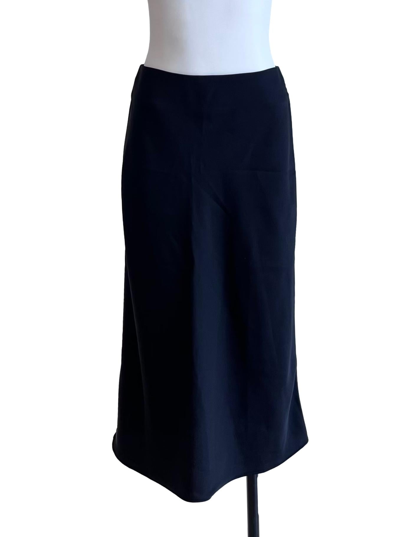 Jade Back Satin A-Line Skirt