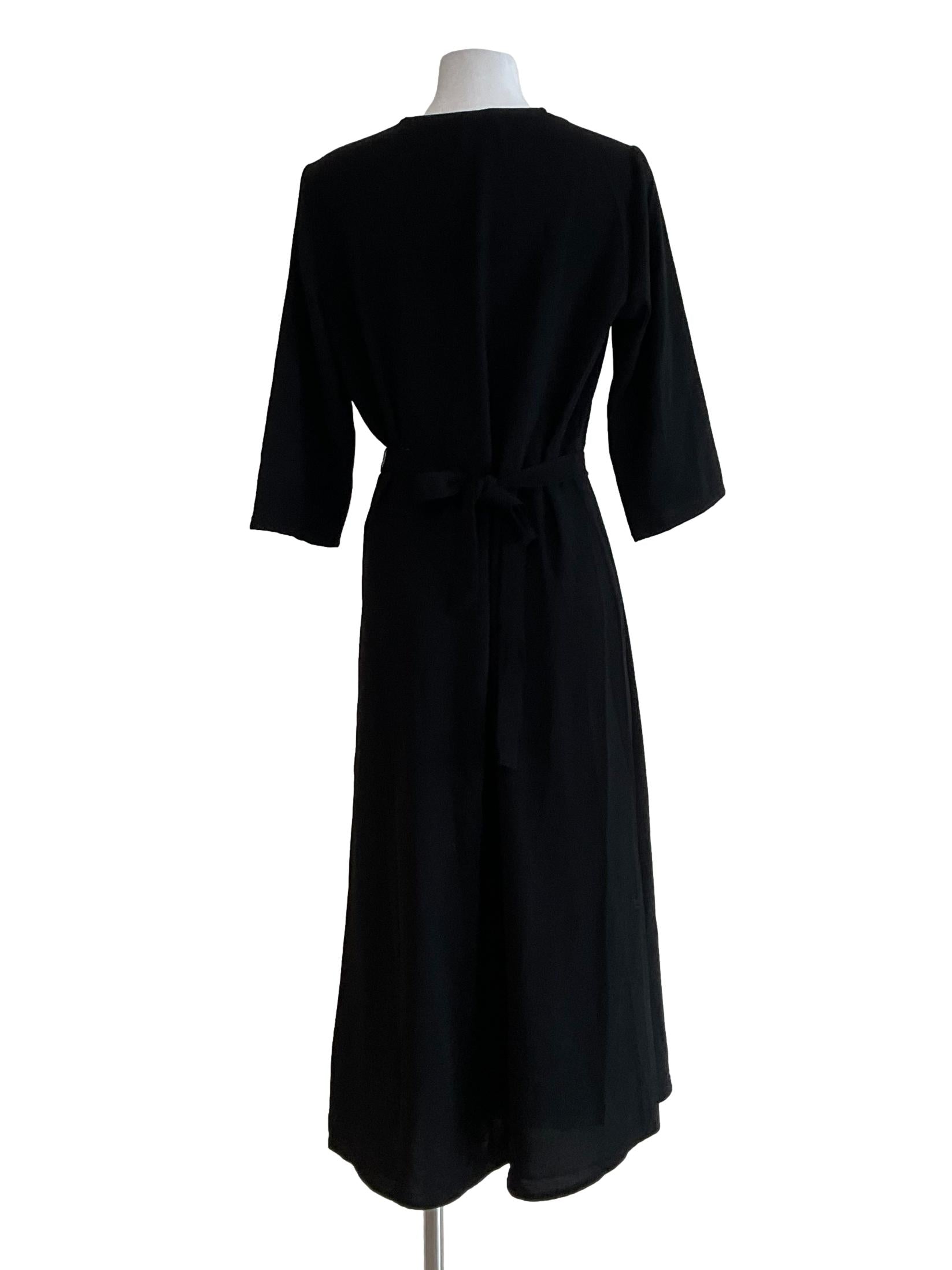 Black Trapezoid Dress