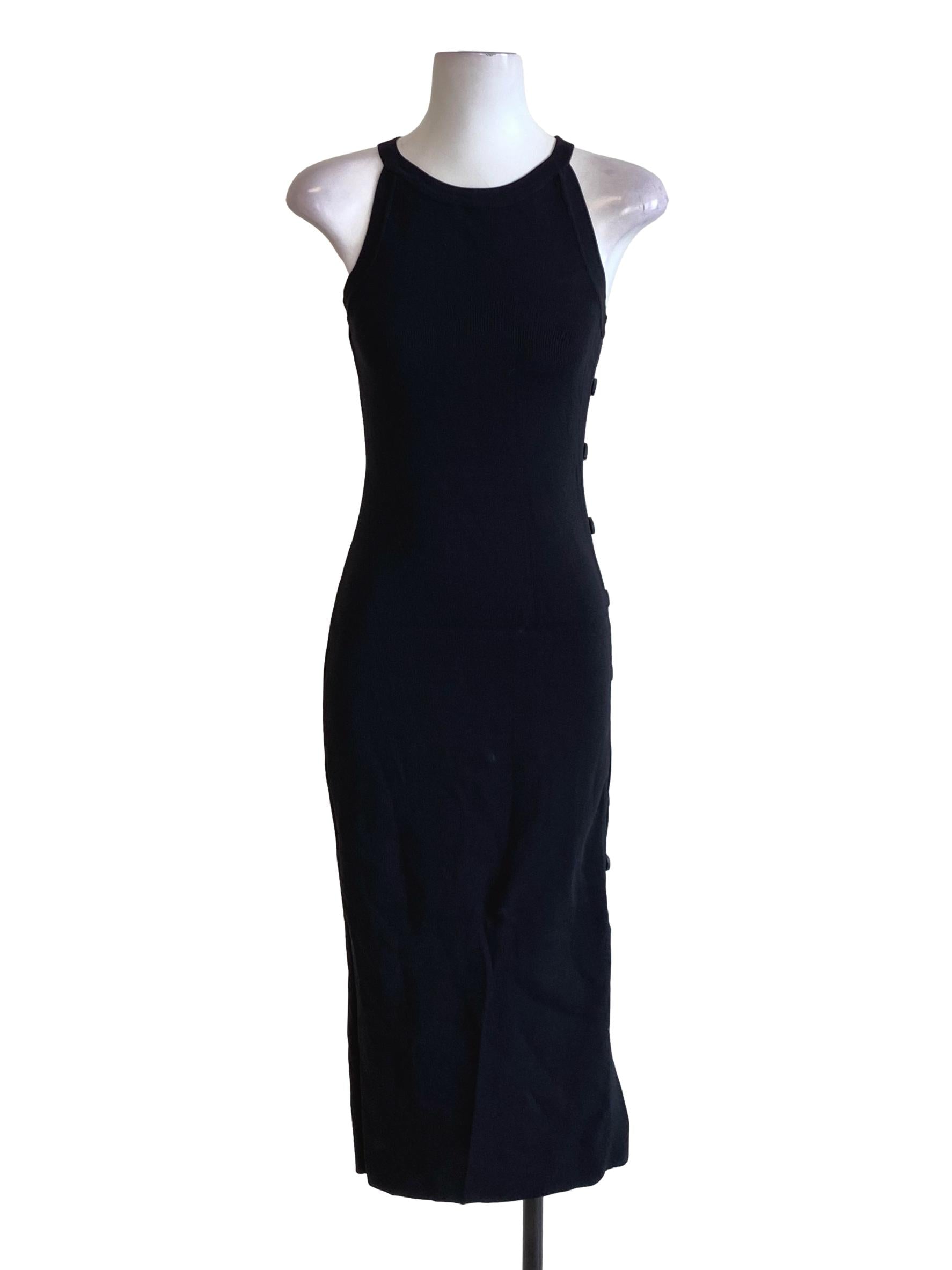 Button-Down Knit Midi Dress OSN