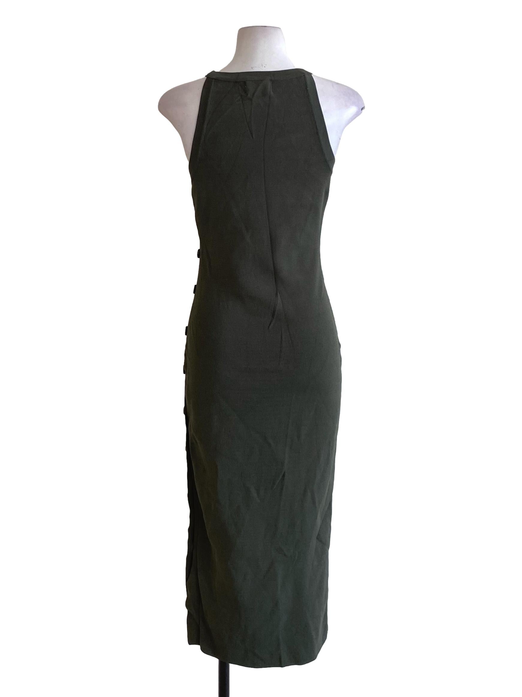 Button-Down Knit Midi Dress OSN