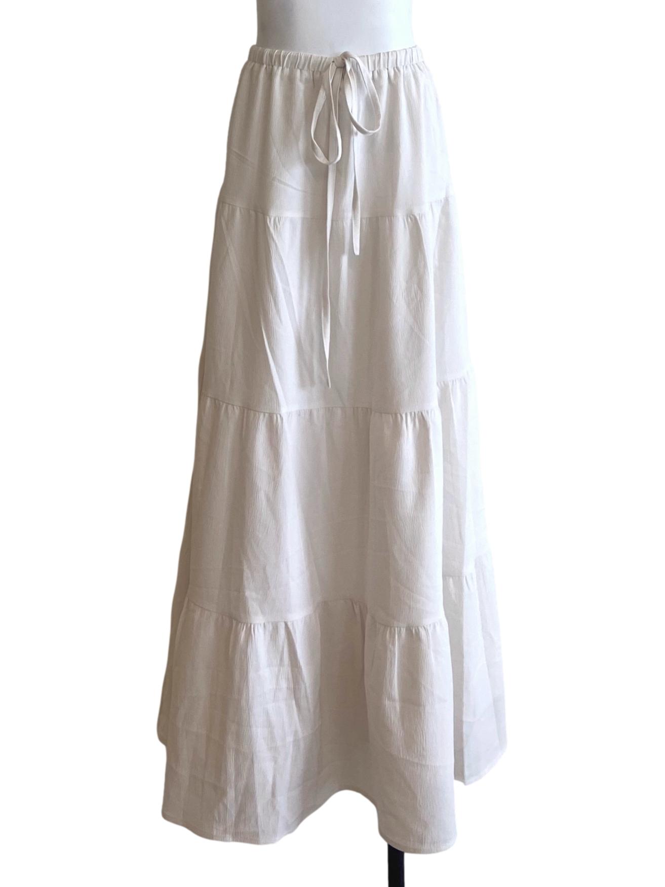 White Layered Skirt