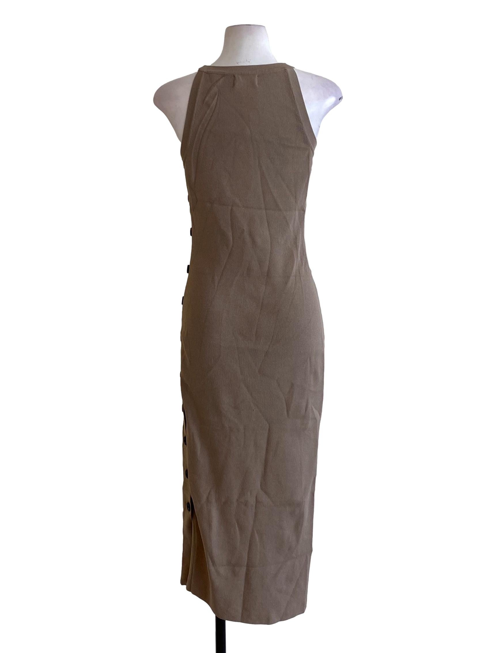 Button-Down Knit Midi Dress OSN