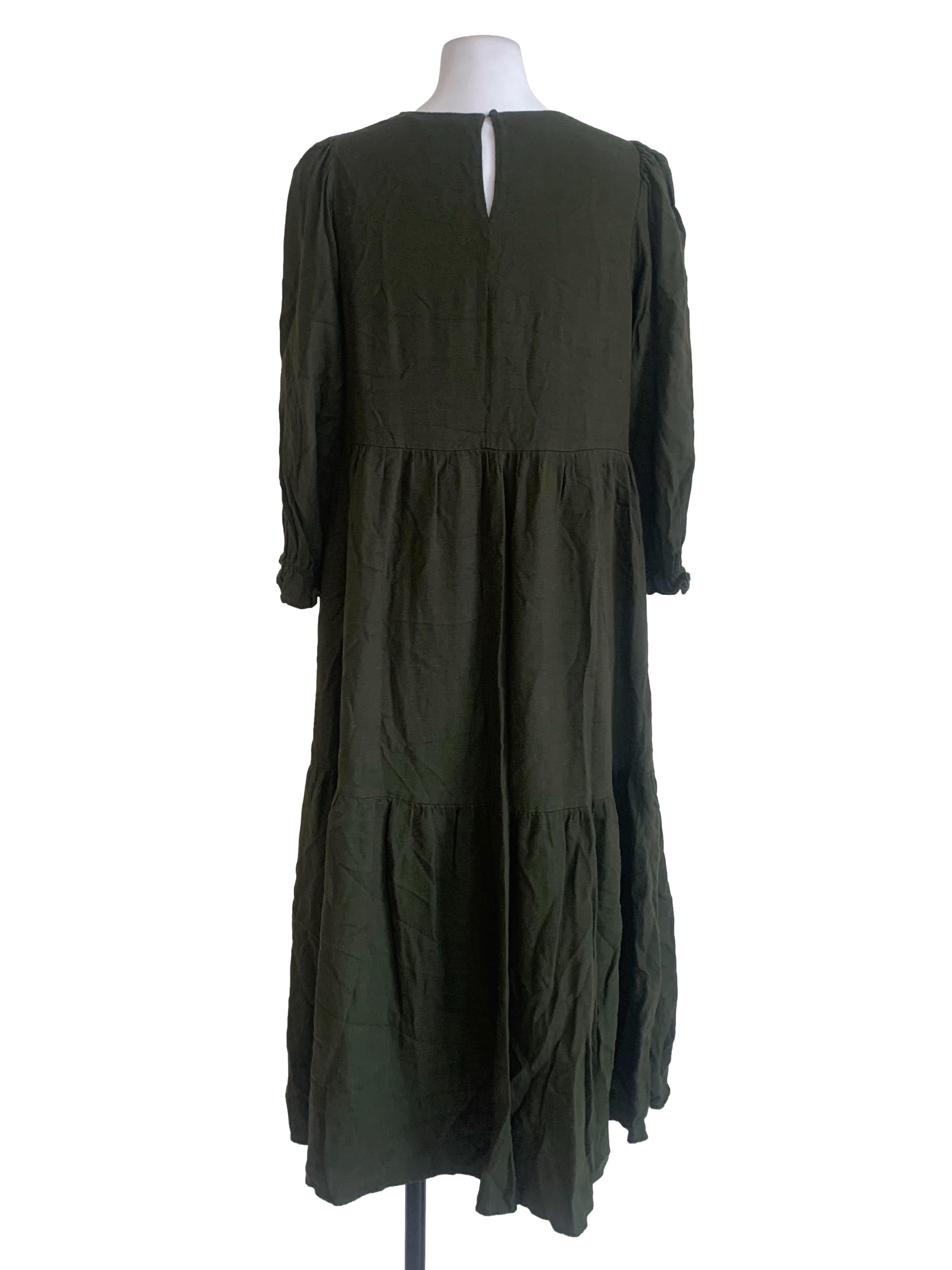 Juniper Green Drop Waist Dress