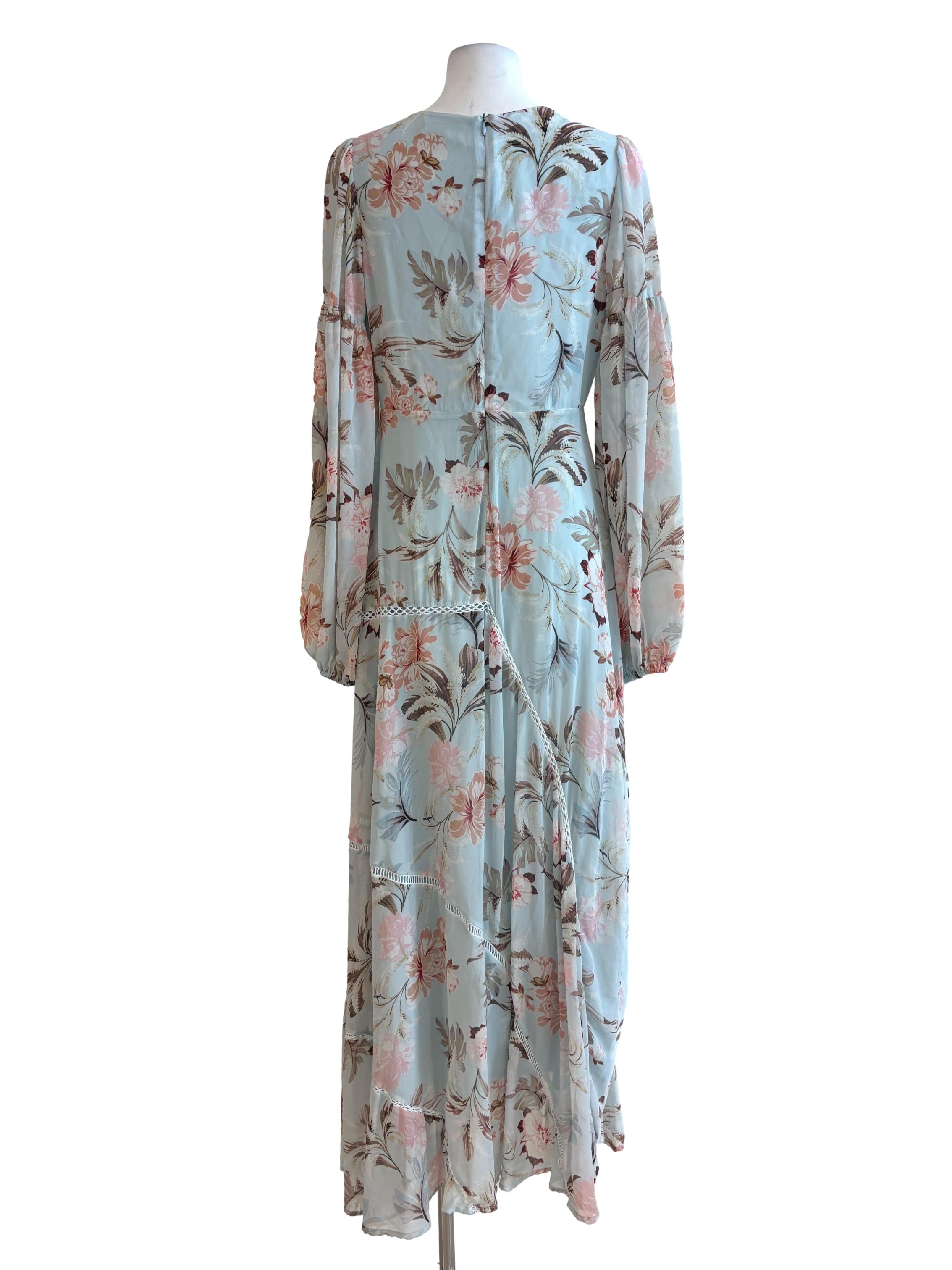 Tiffany Long Sleeve Flowy Floral Dress