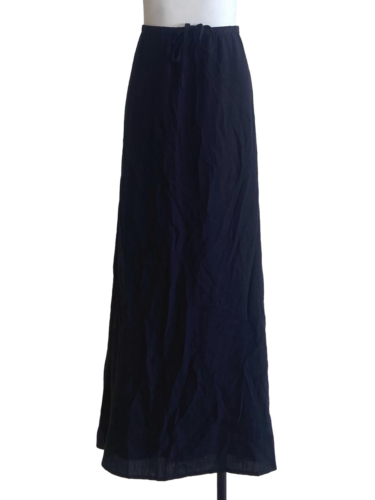 Black Twill Circle Skirt
