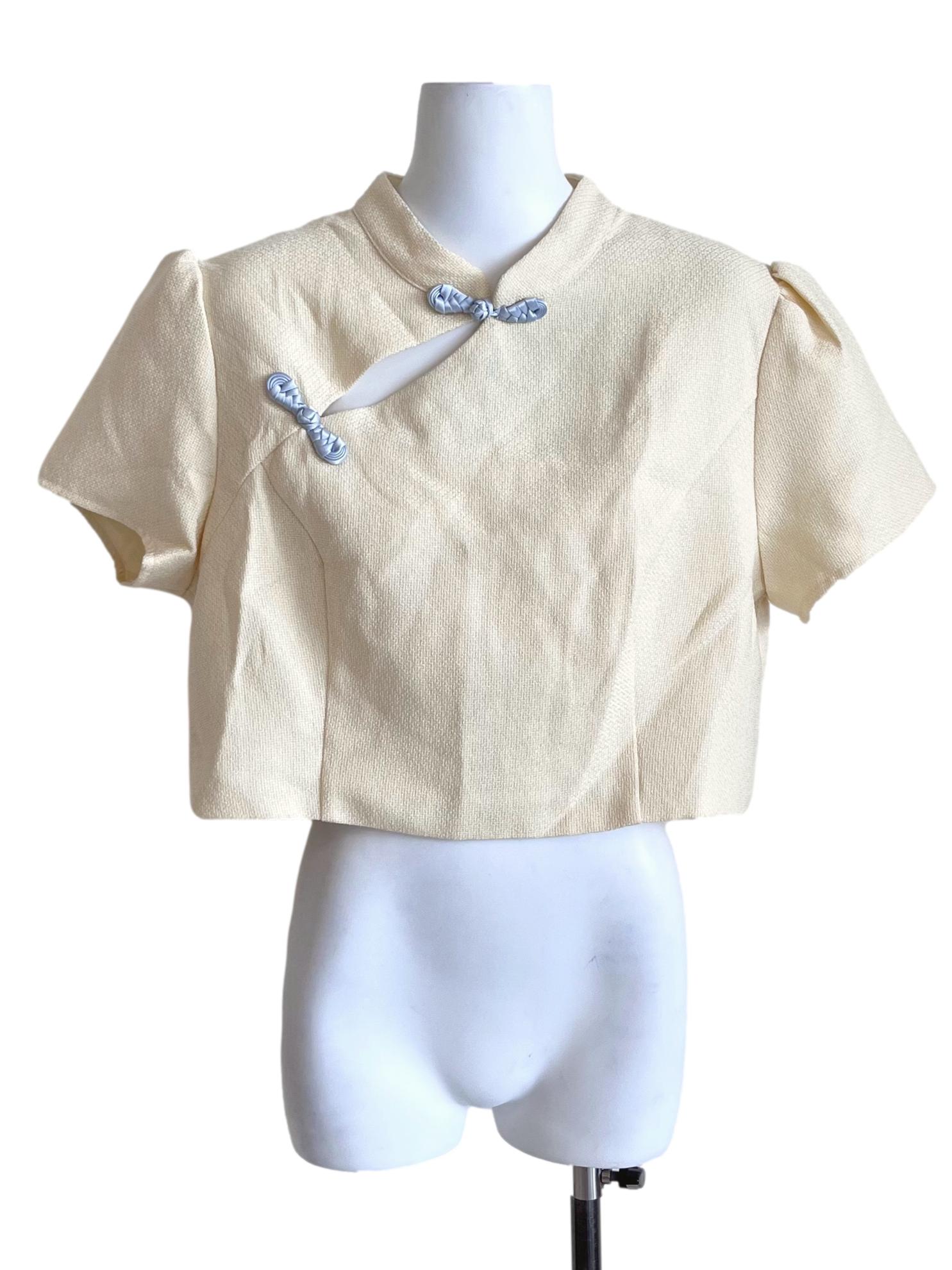 Lemon Yellow Pleated Blouse