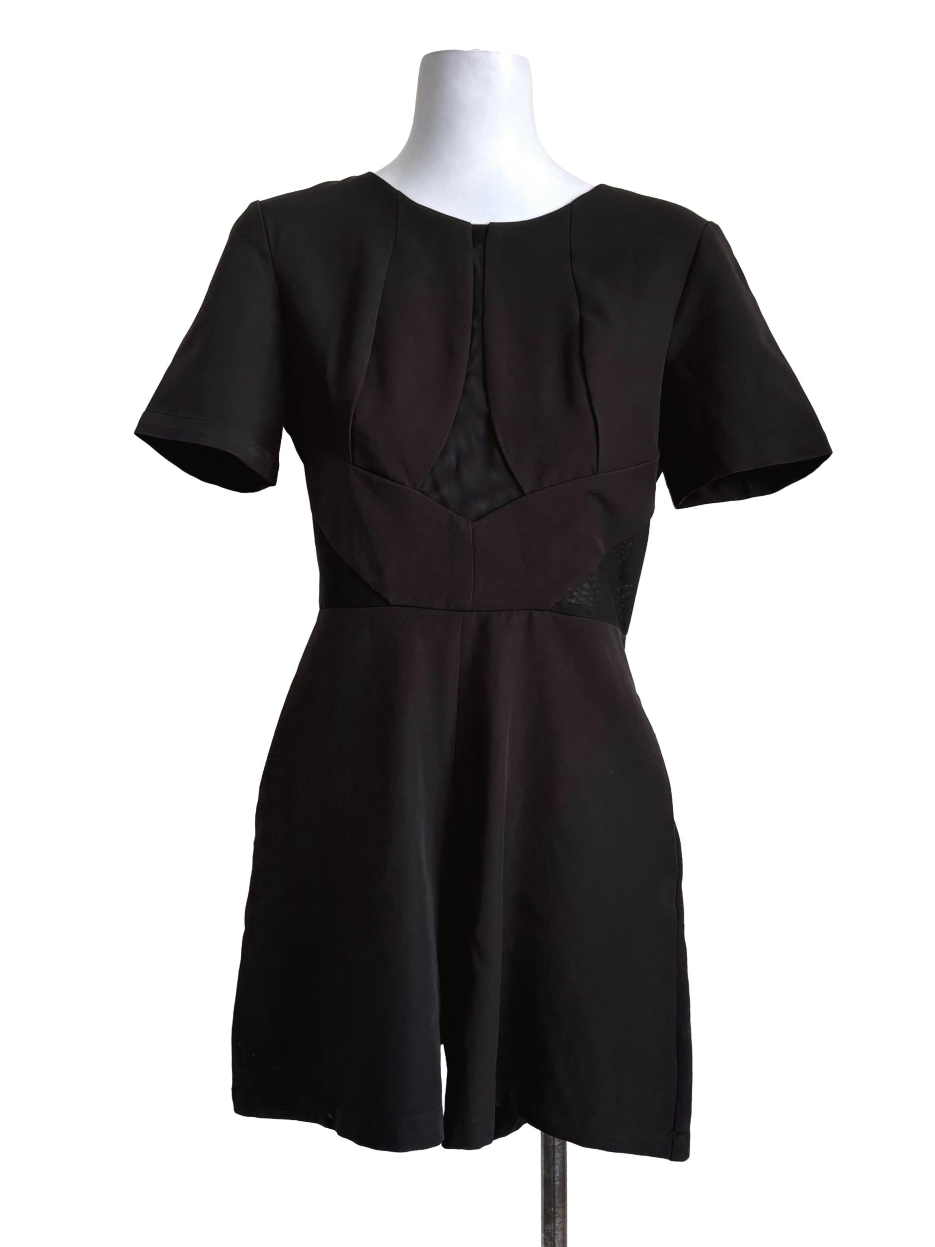 Black Sheer Rompers
