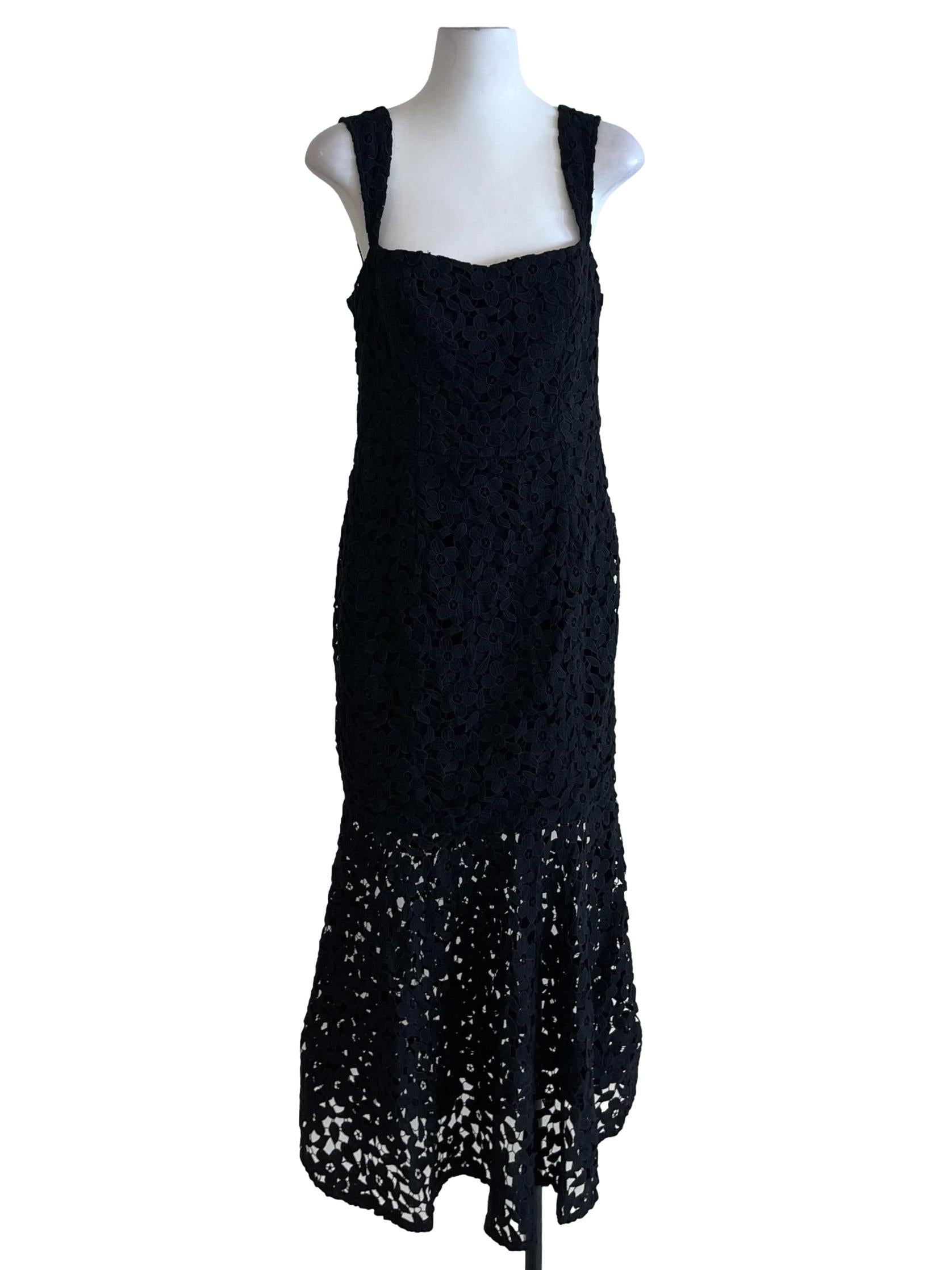 Black Sweetheart Neckline A-Line Dress