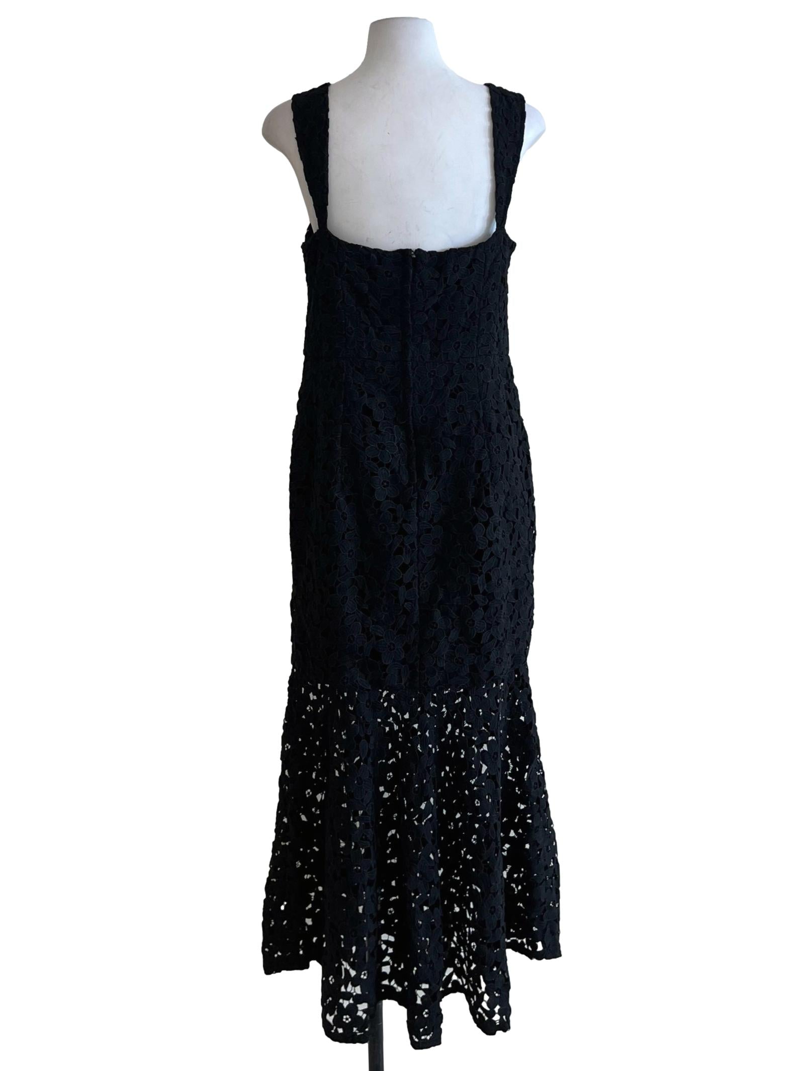 Black Sweetheart Neckline A-Line Dress