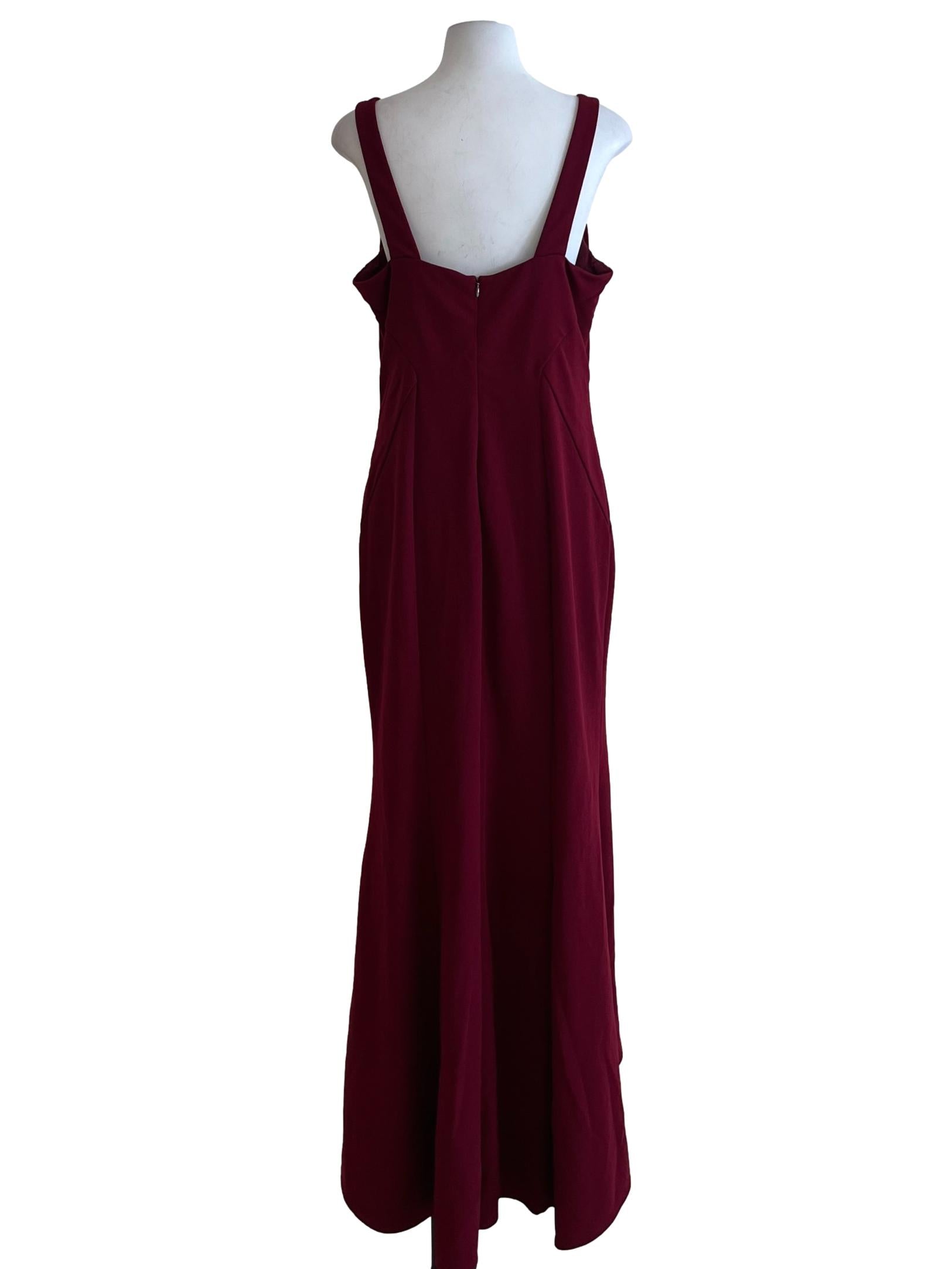 Jam Purple Square Neckline Sheath Dress
