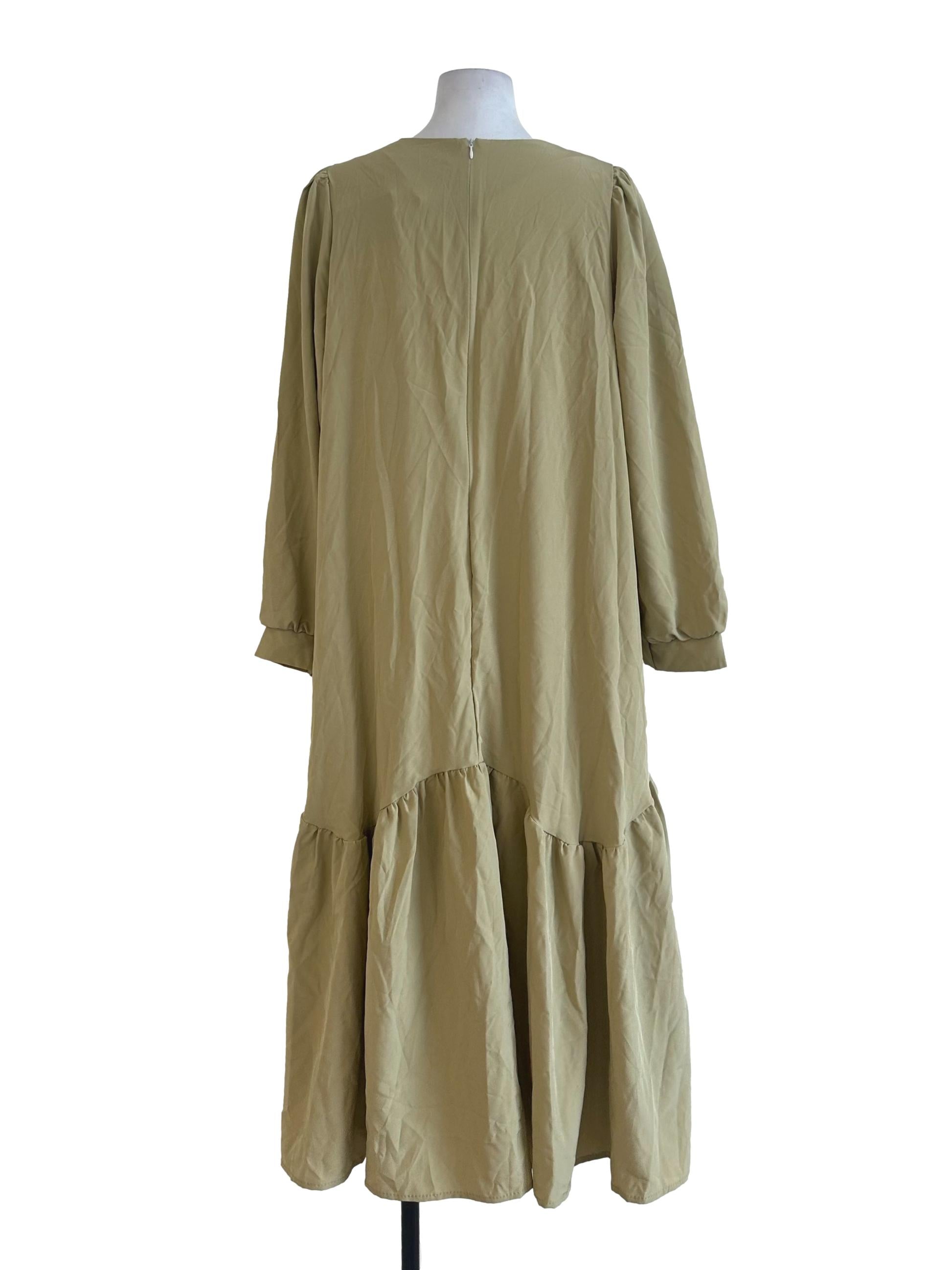 Lime Green Long Sleeve Dress