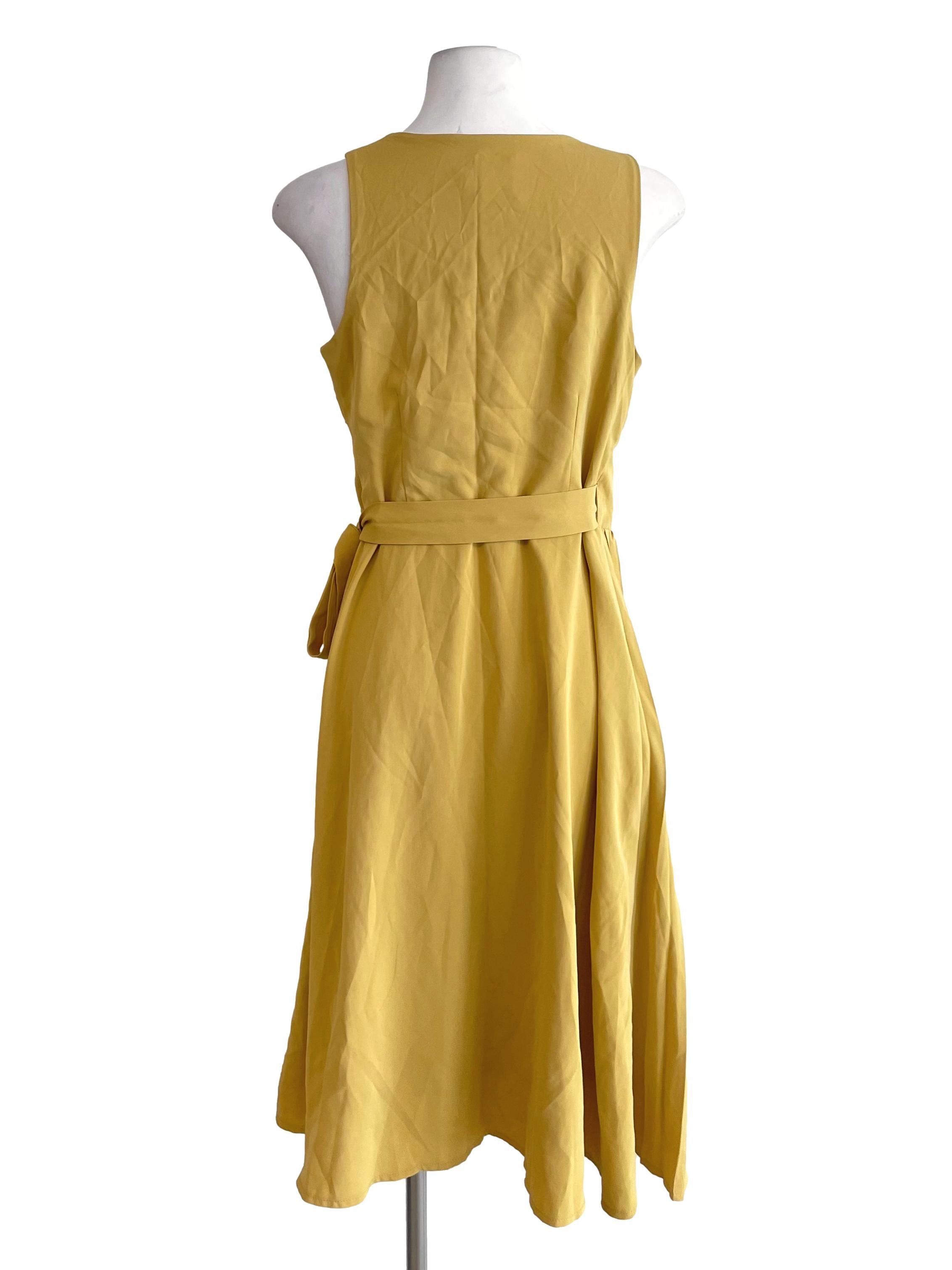 Dandelion Pleated Wrap Dress