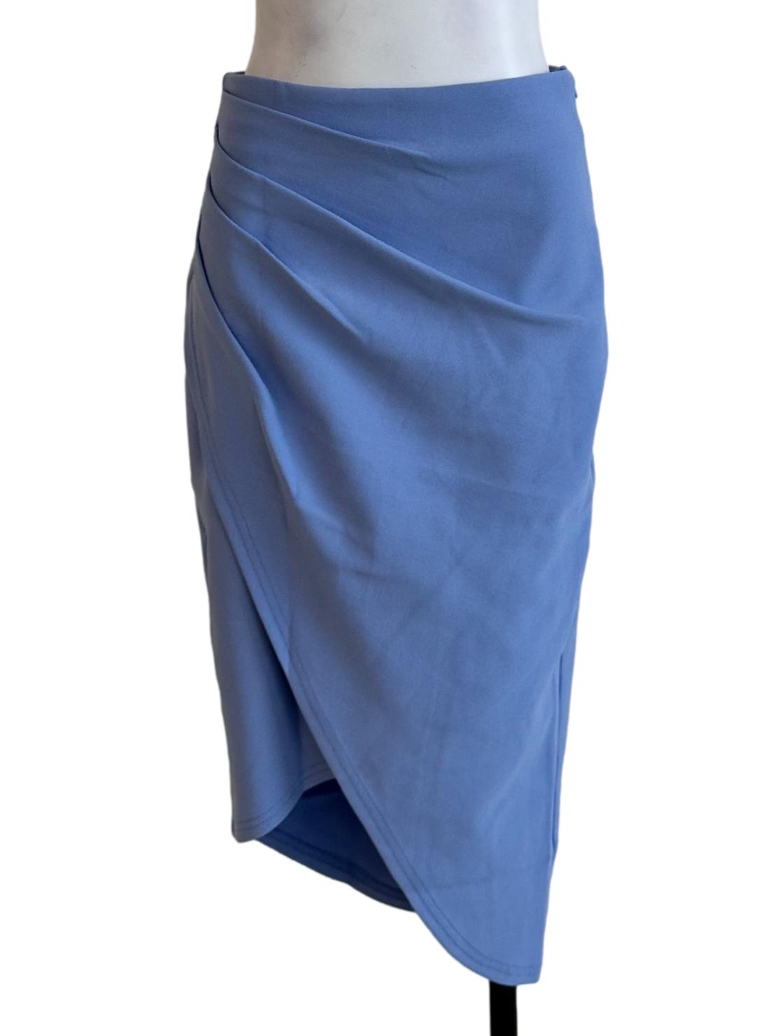 Powder Blue Drapped Skirt