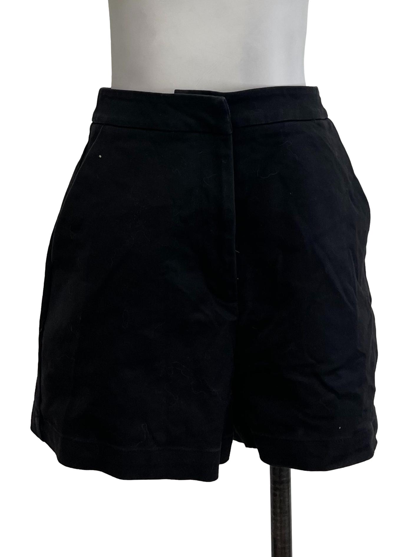 Black Zip Up Shorts OSN