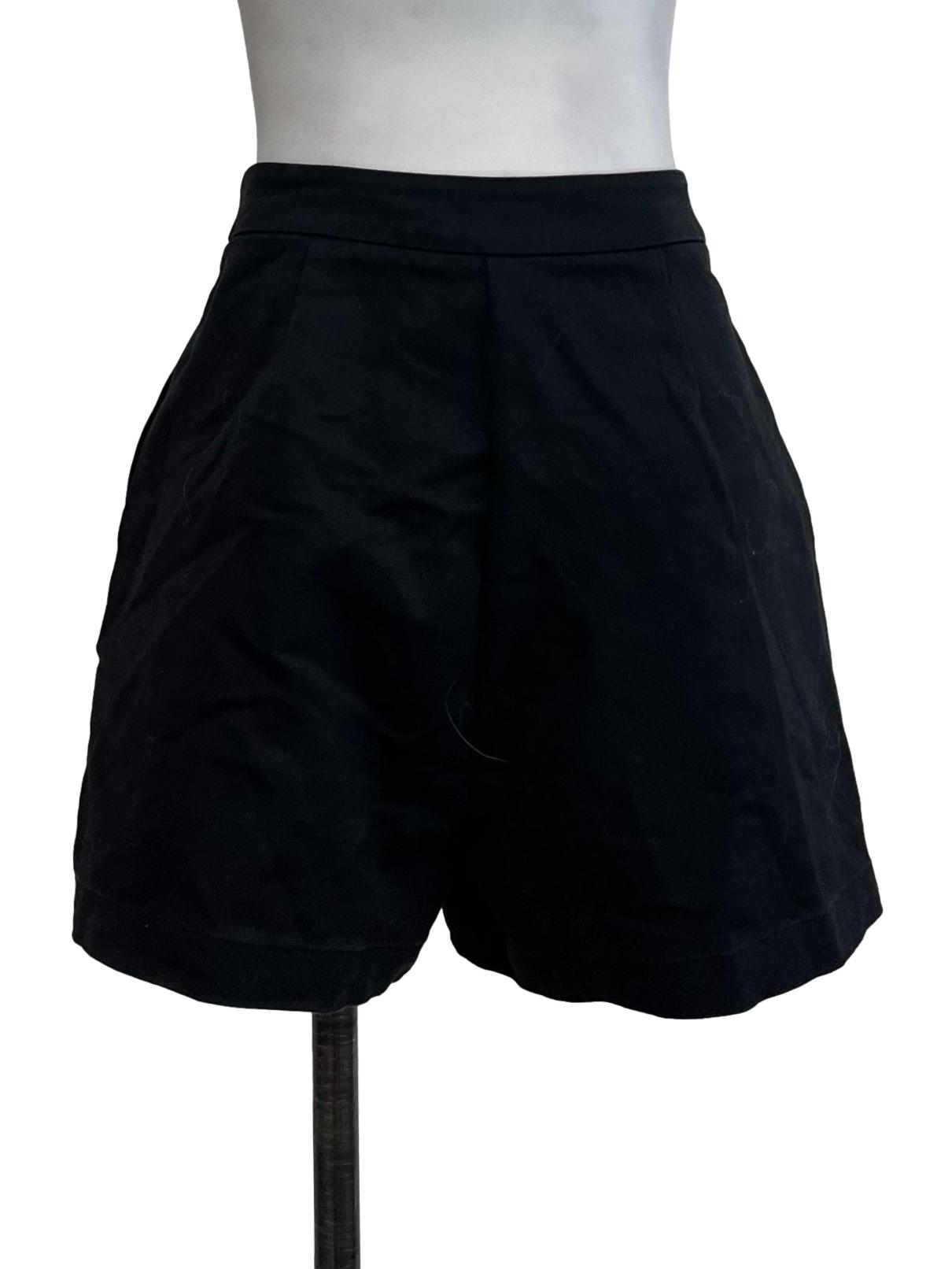 Black Zip Up Shorts OSN