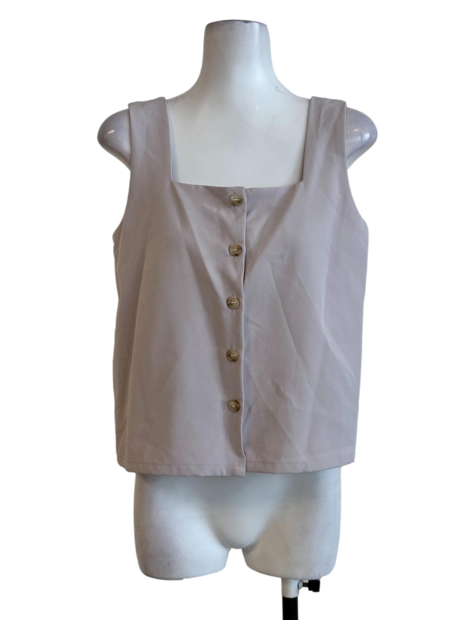 Lavendar Purple Square Neck Top