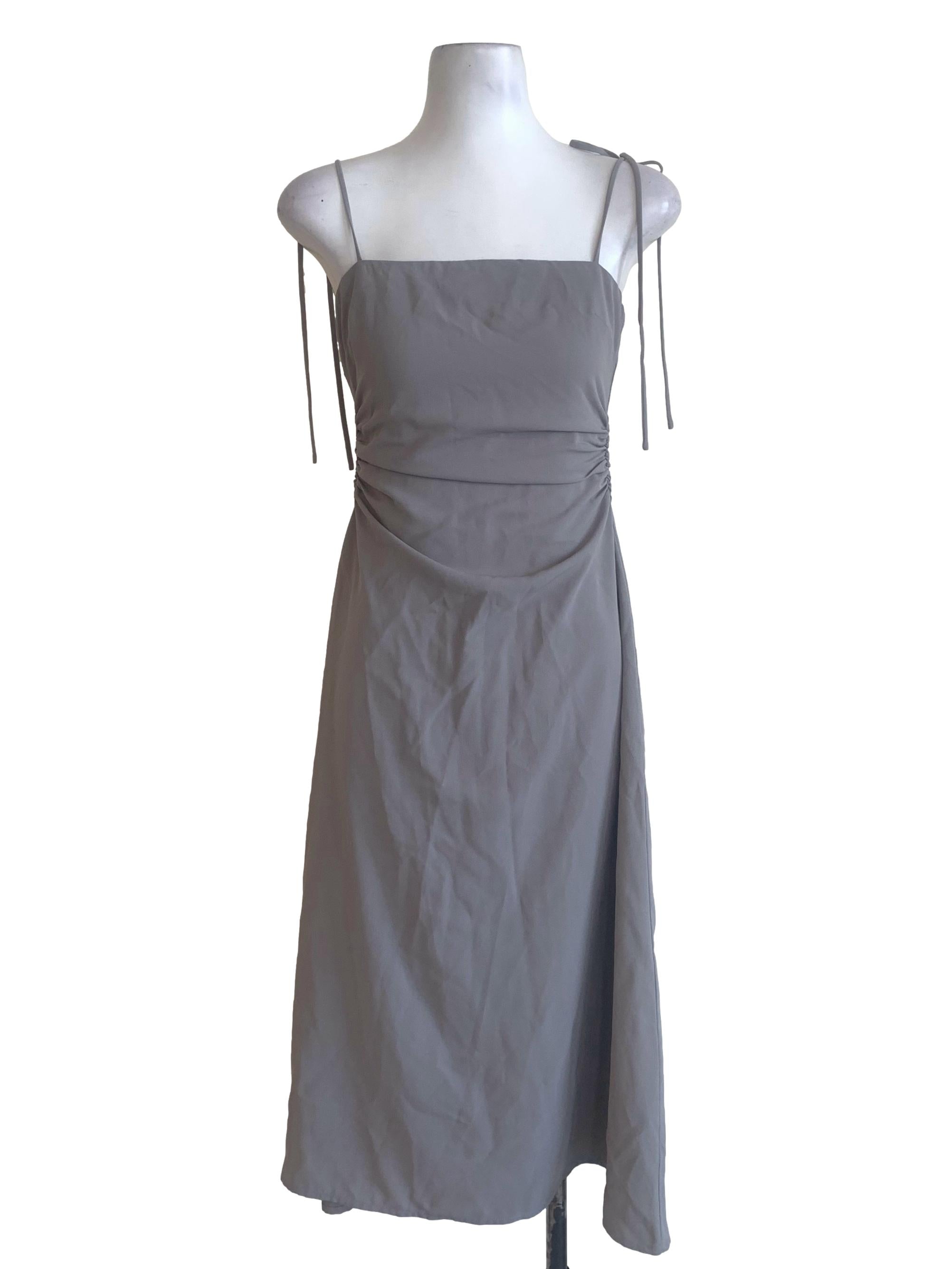 Heather Purple Spaghetti Strap Dress