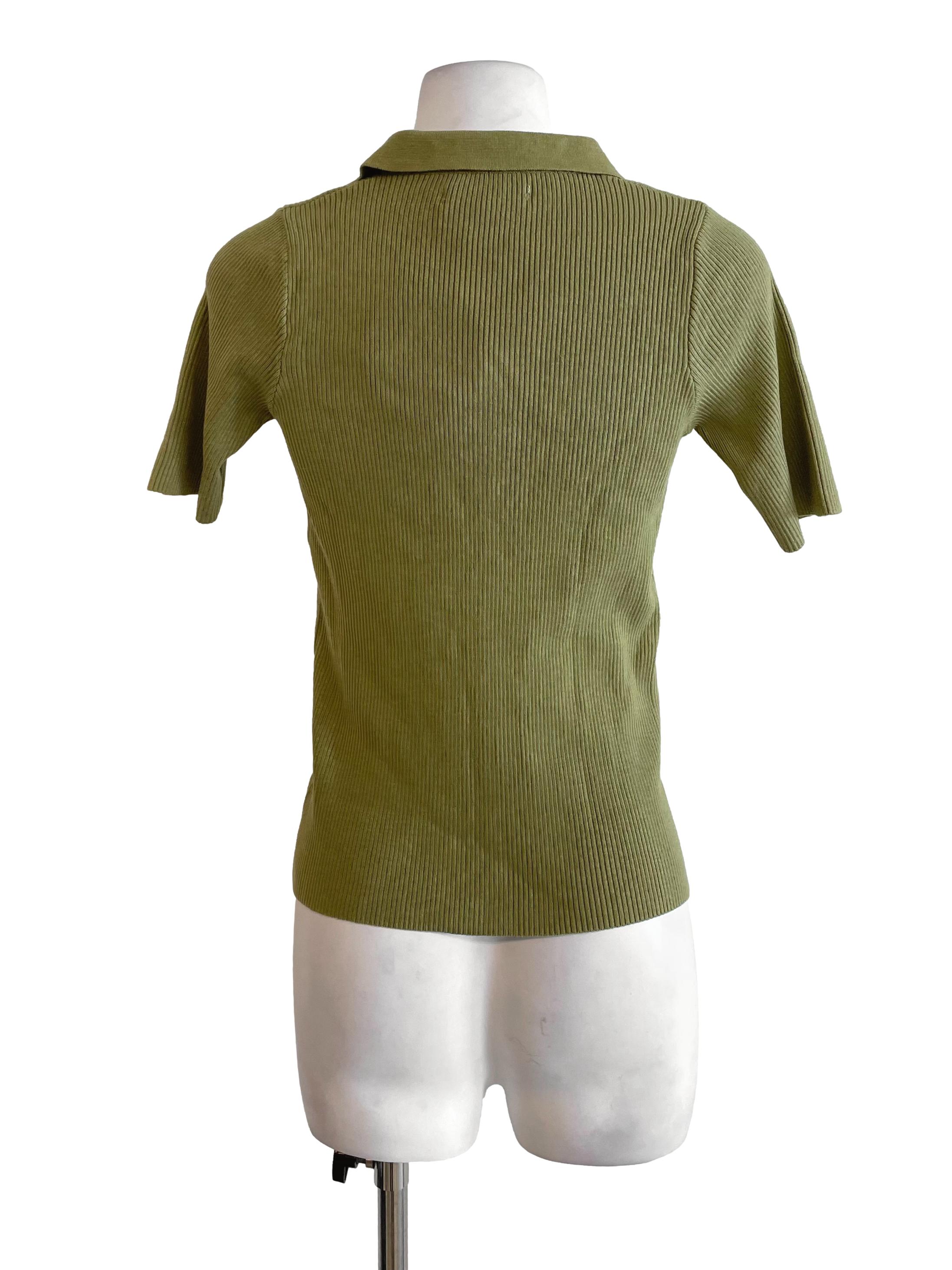 Warm Olive Johnny Knit Top