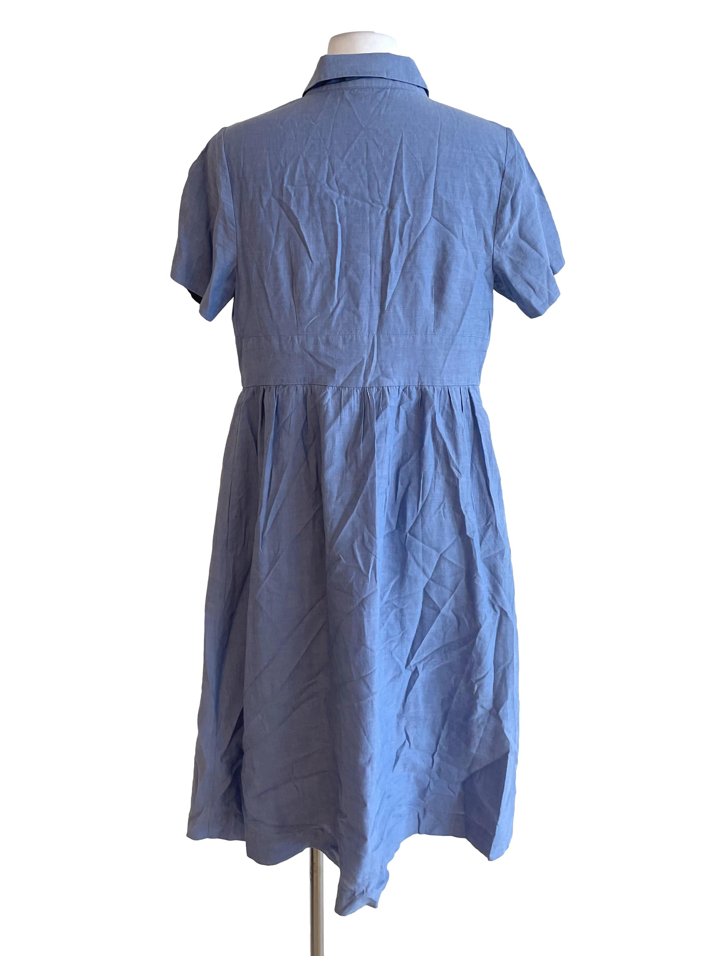 Flint Blue Shirt Dress