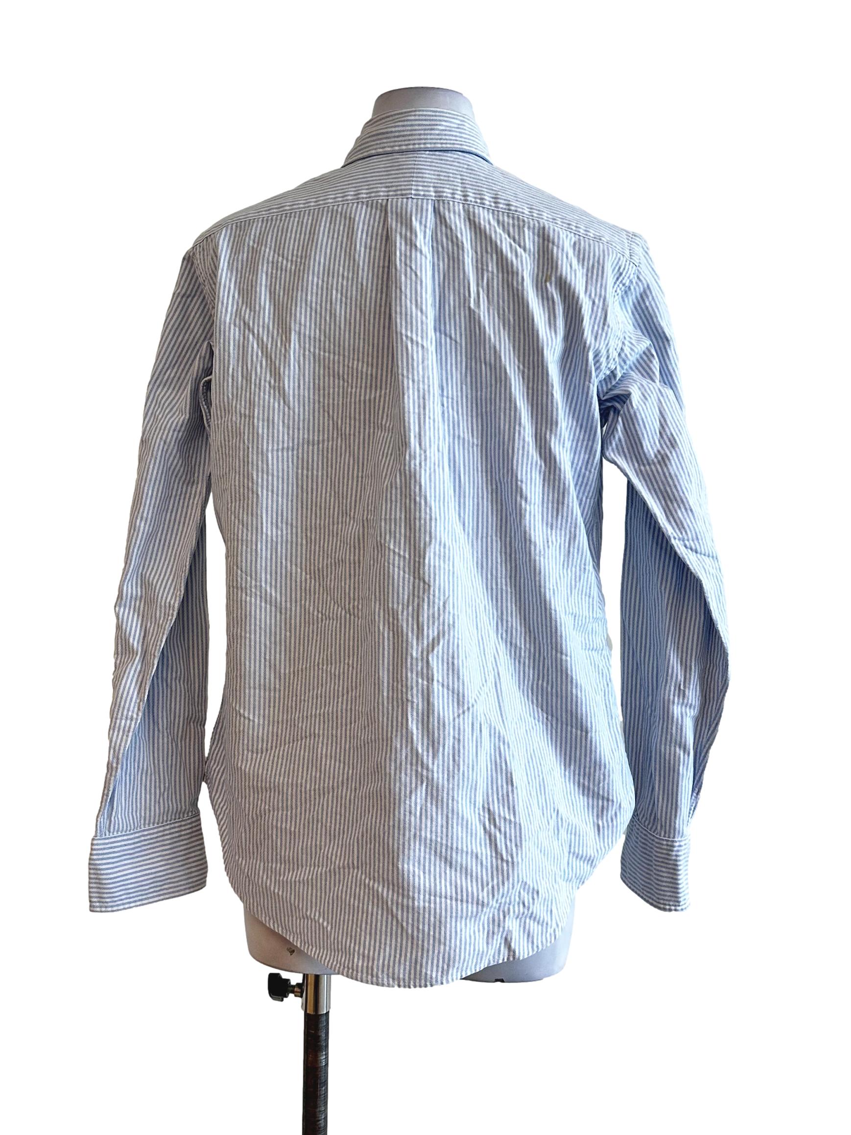 Light Blue Bengal Stripes Top