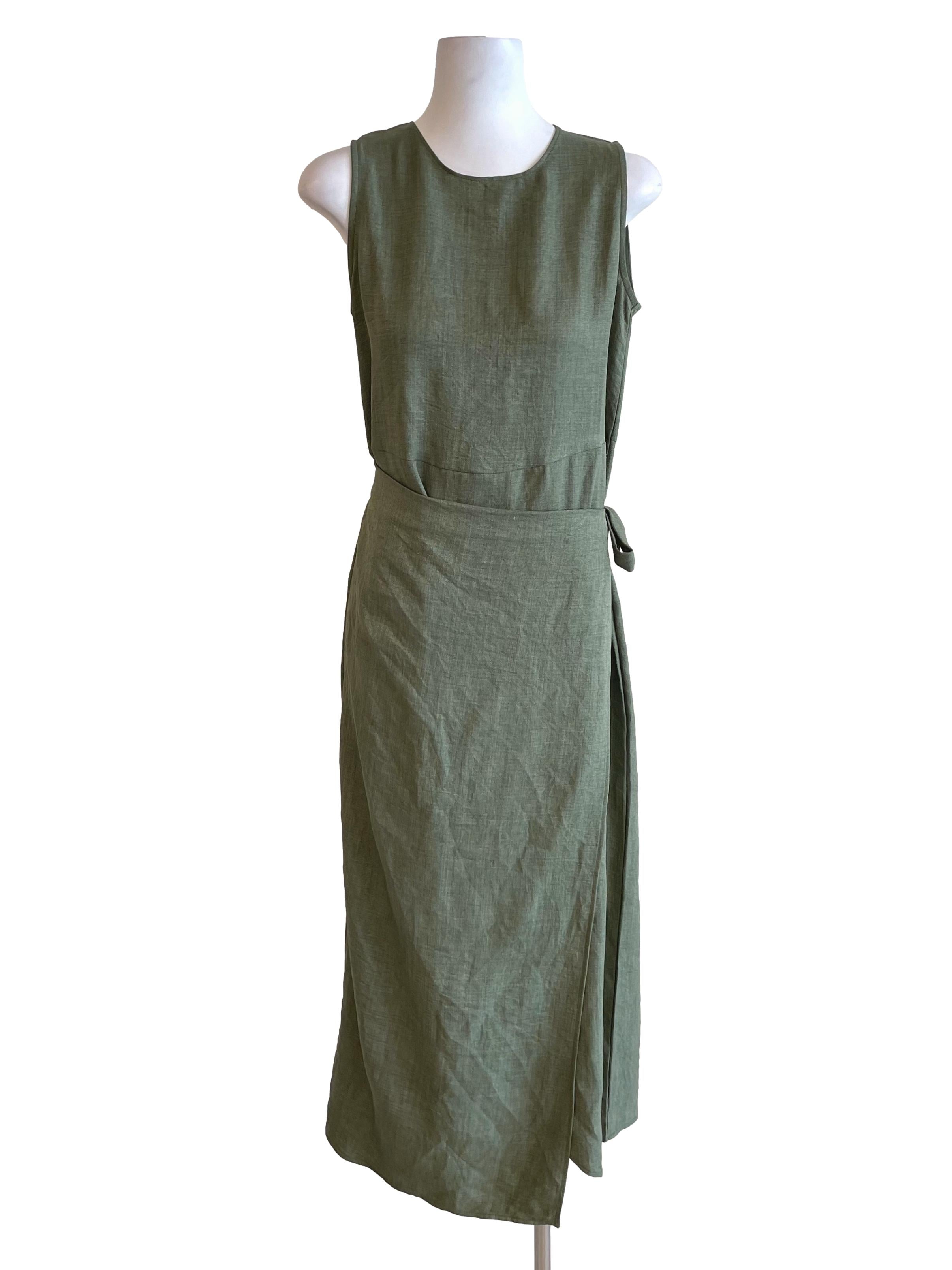 Crocodile Sarong Sleeveless Dress
