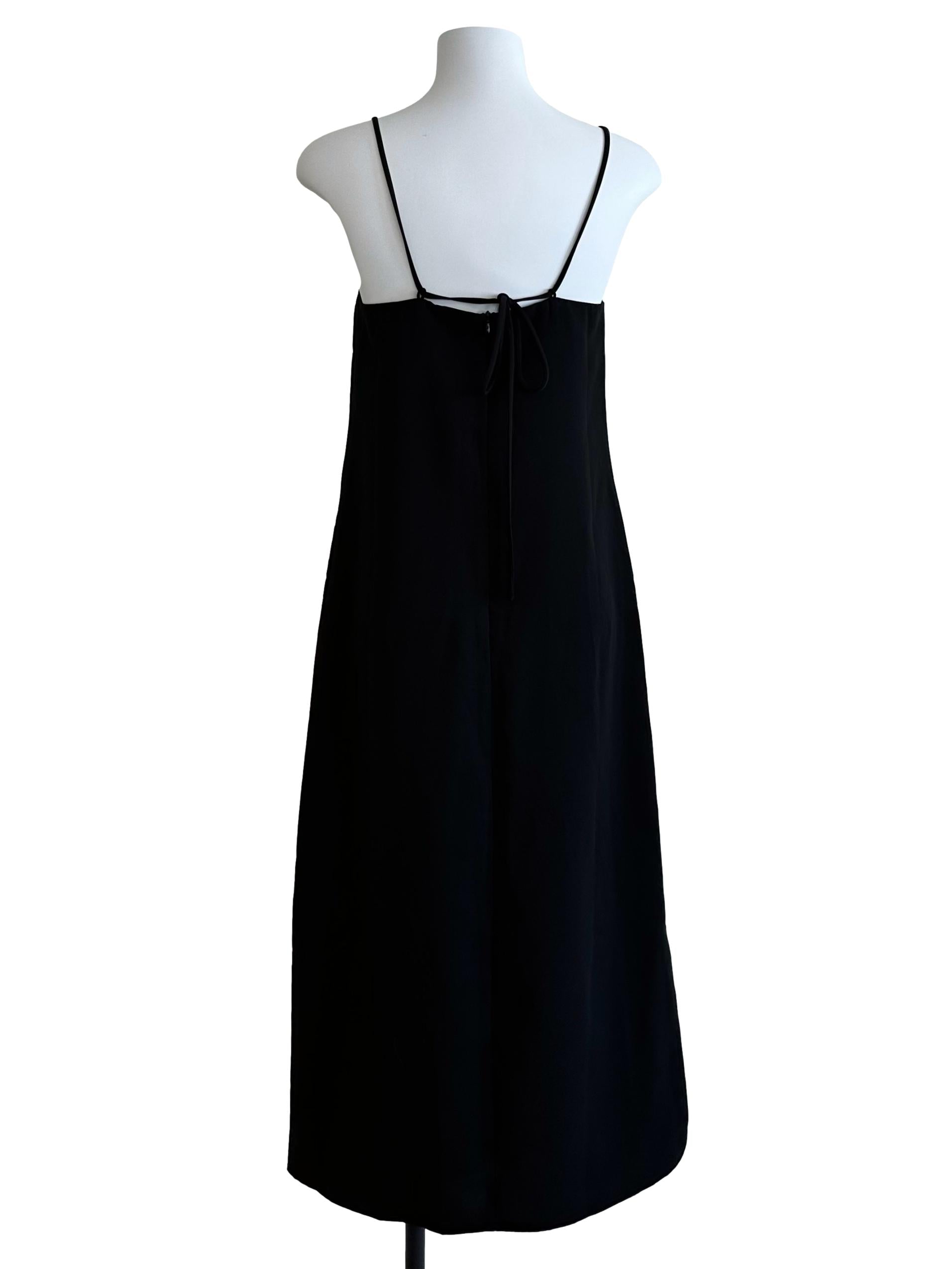 Raven Black Square Neck Shift Dress