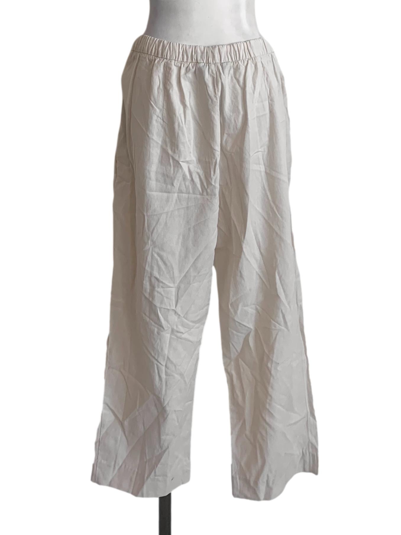 Linen White Cotton Pants