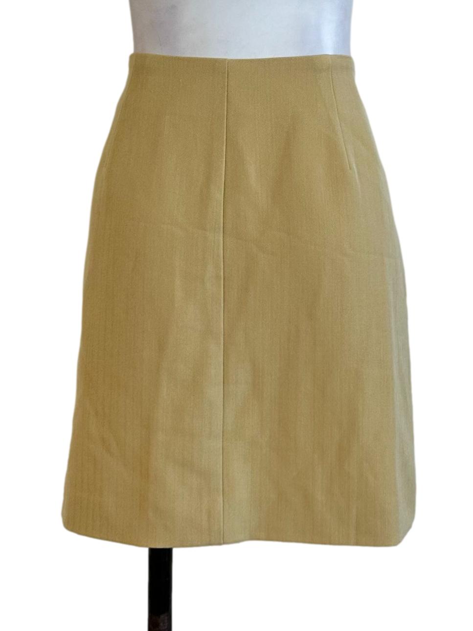 Light Yellow Mini Skirt