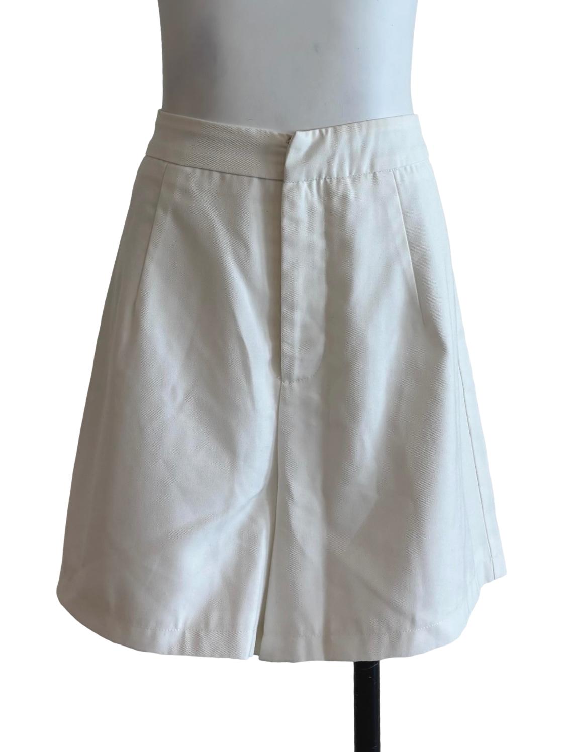 Pearl White A-Line Shorts
