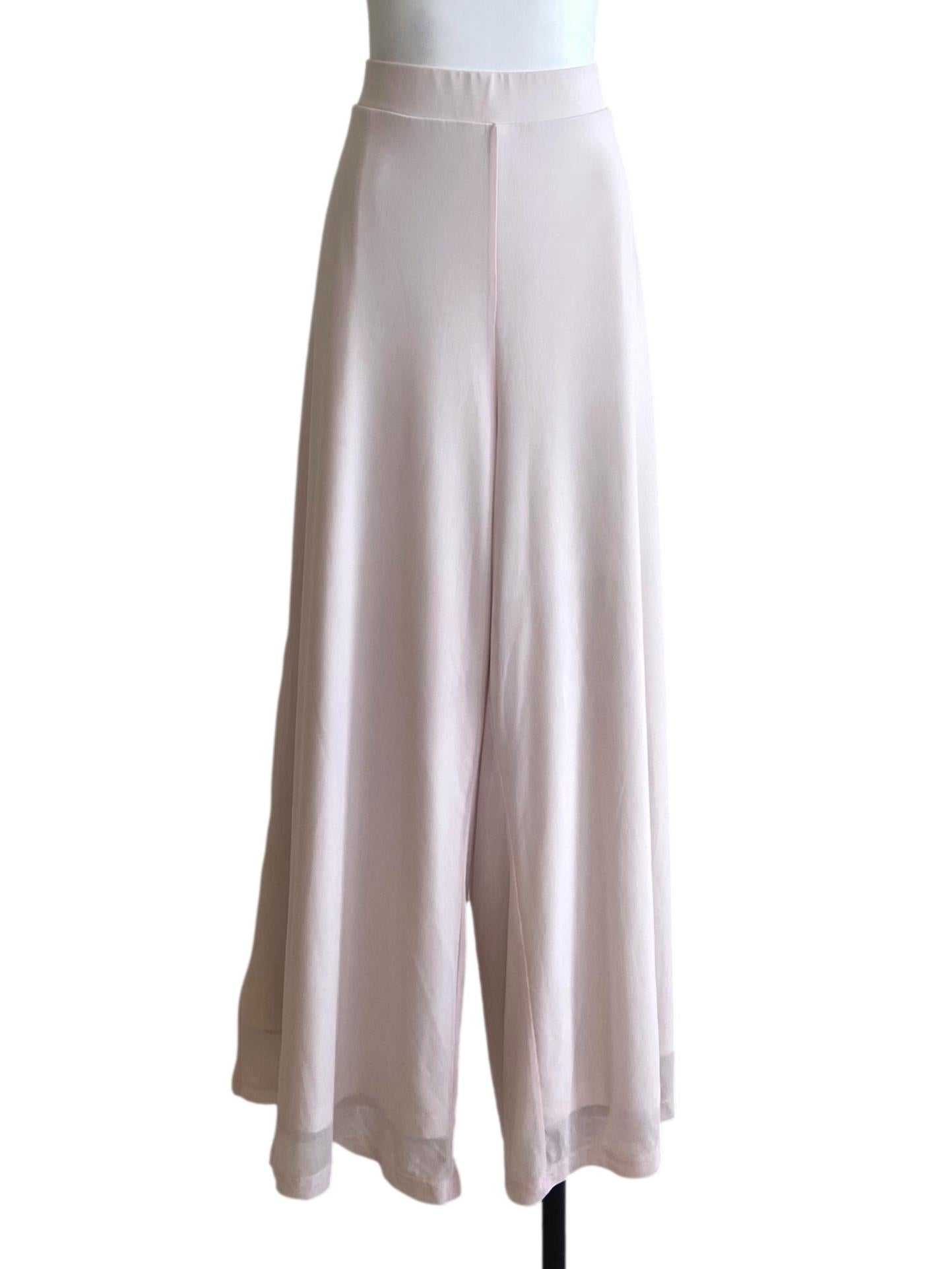 Pink High Waist Palazzo Pants