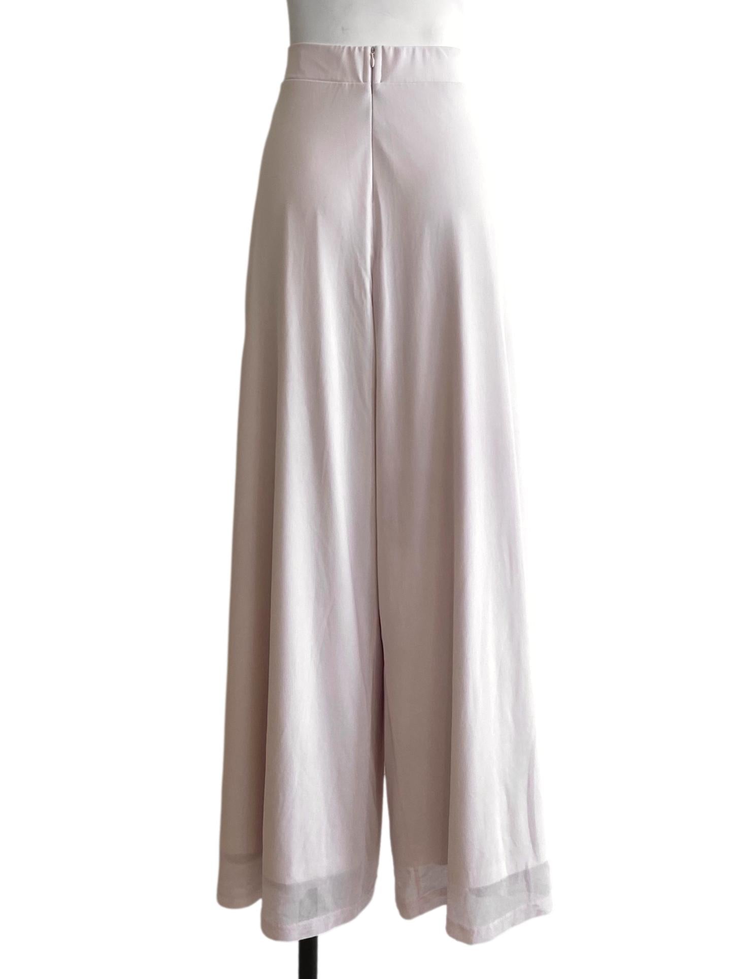 Pink High Waist Palazzo Pants