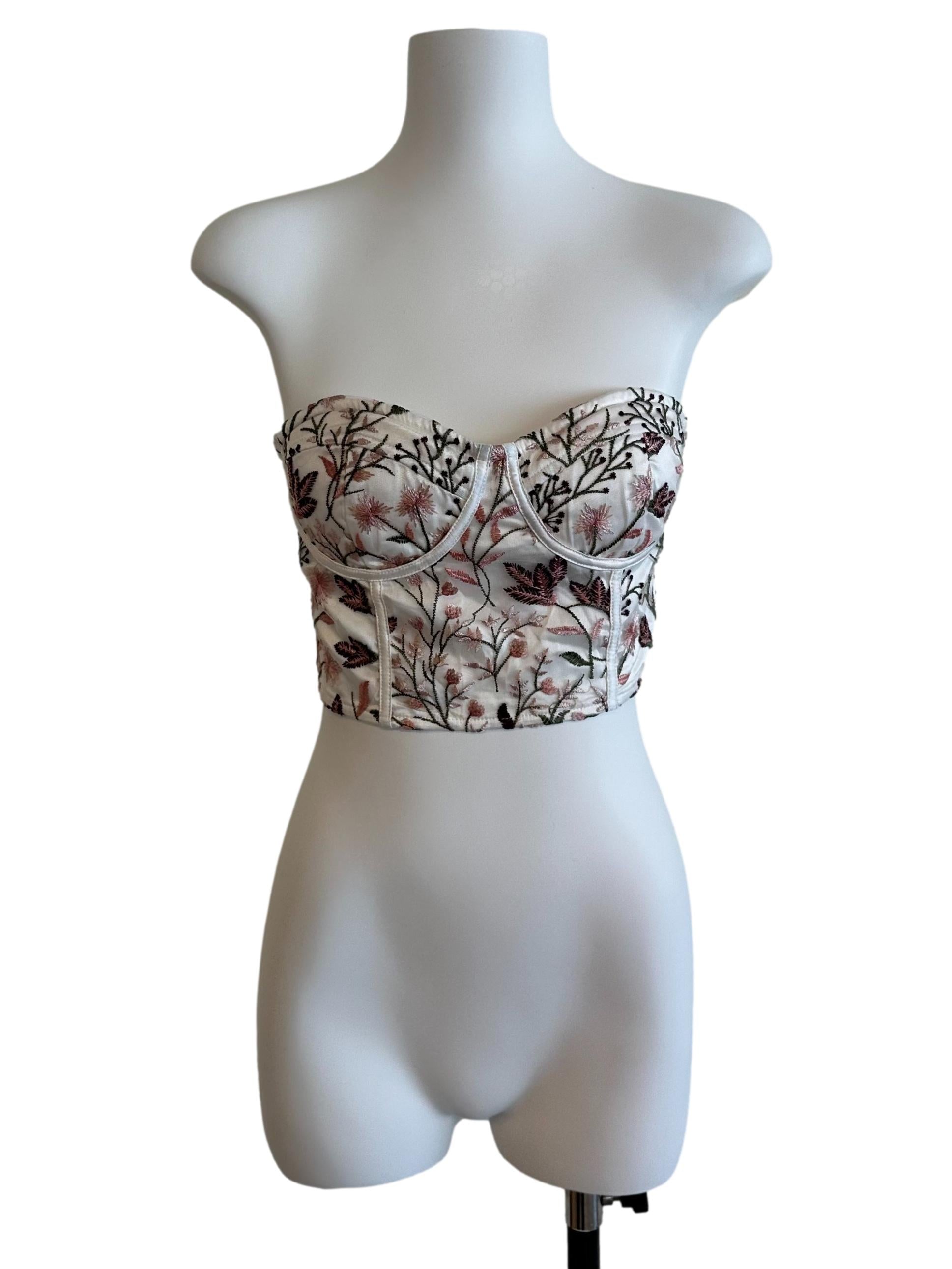 Salt White Lace Sweetheart Tube Top