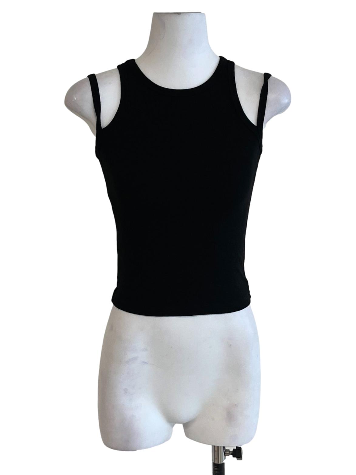 Black Jewel Neckline Tank Top