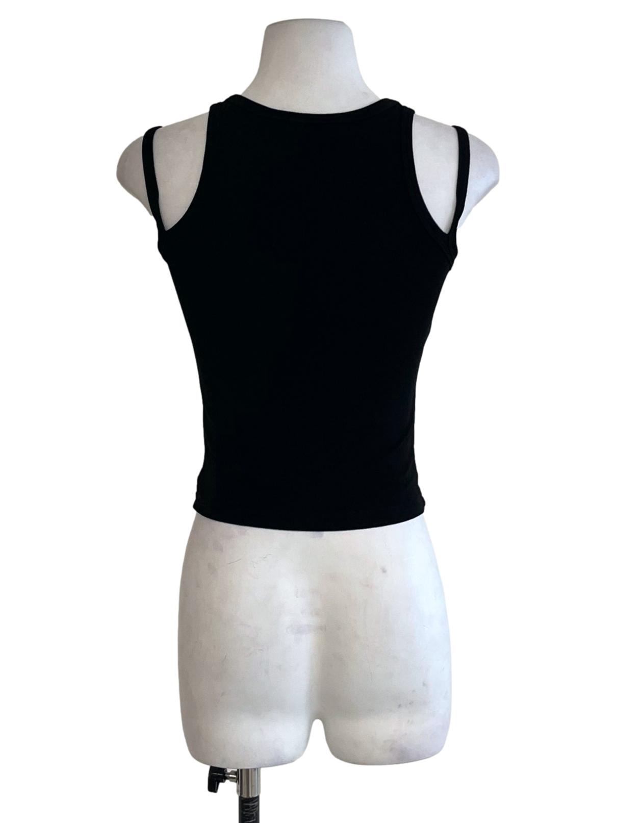 Black Jewel Neckline Tank Top